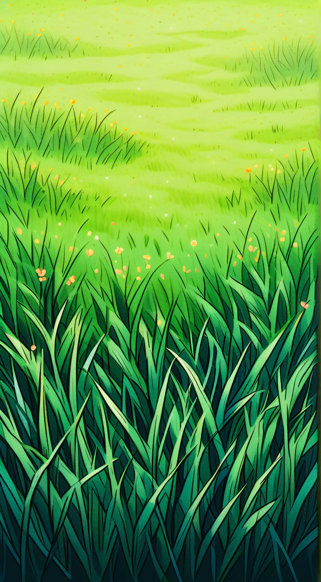 ai character: Grass background