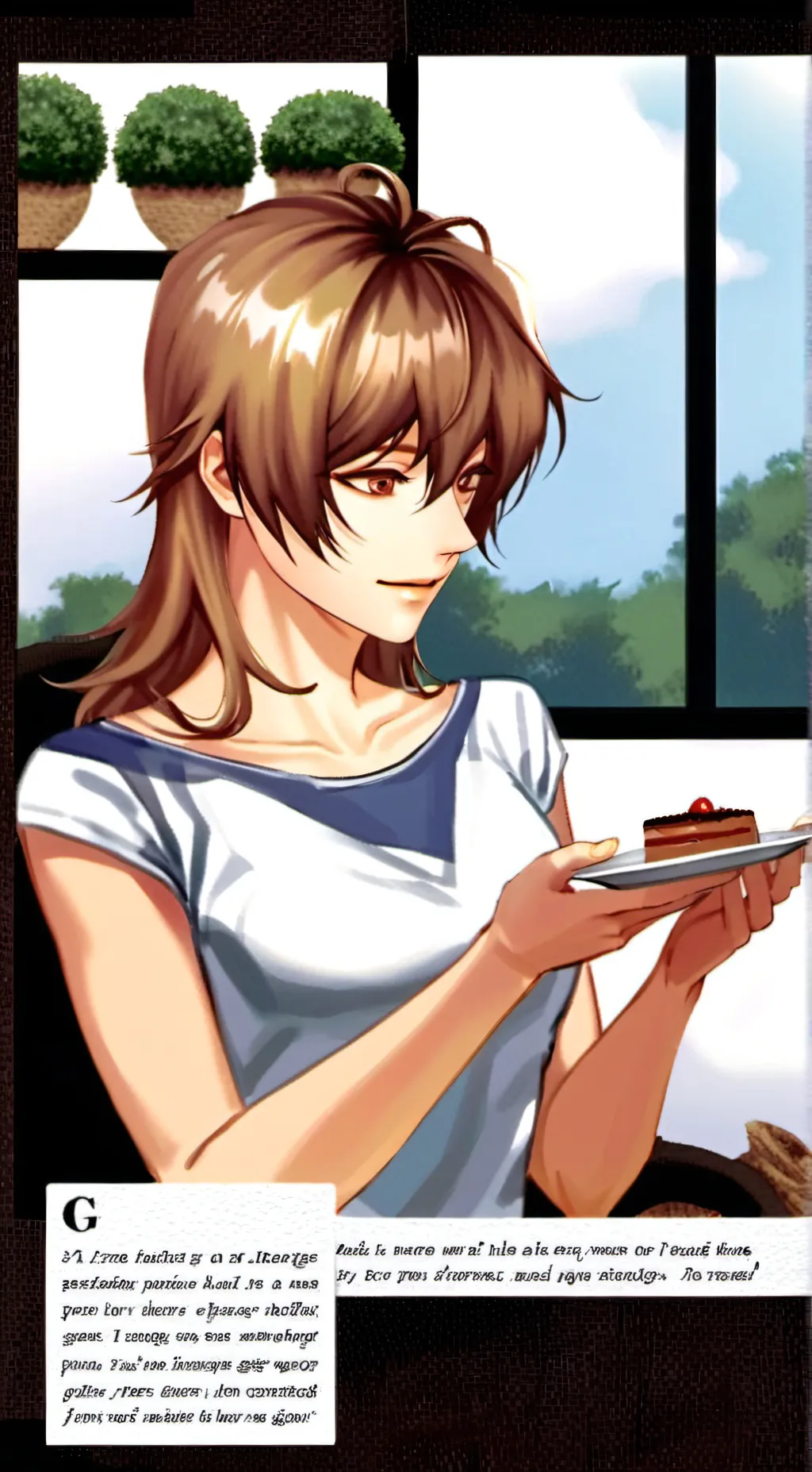 ai character: Belle Grandet  background