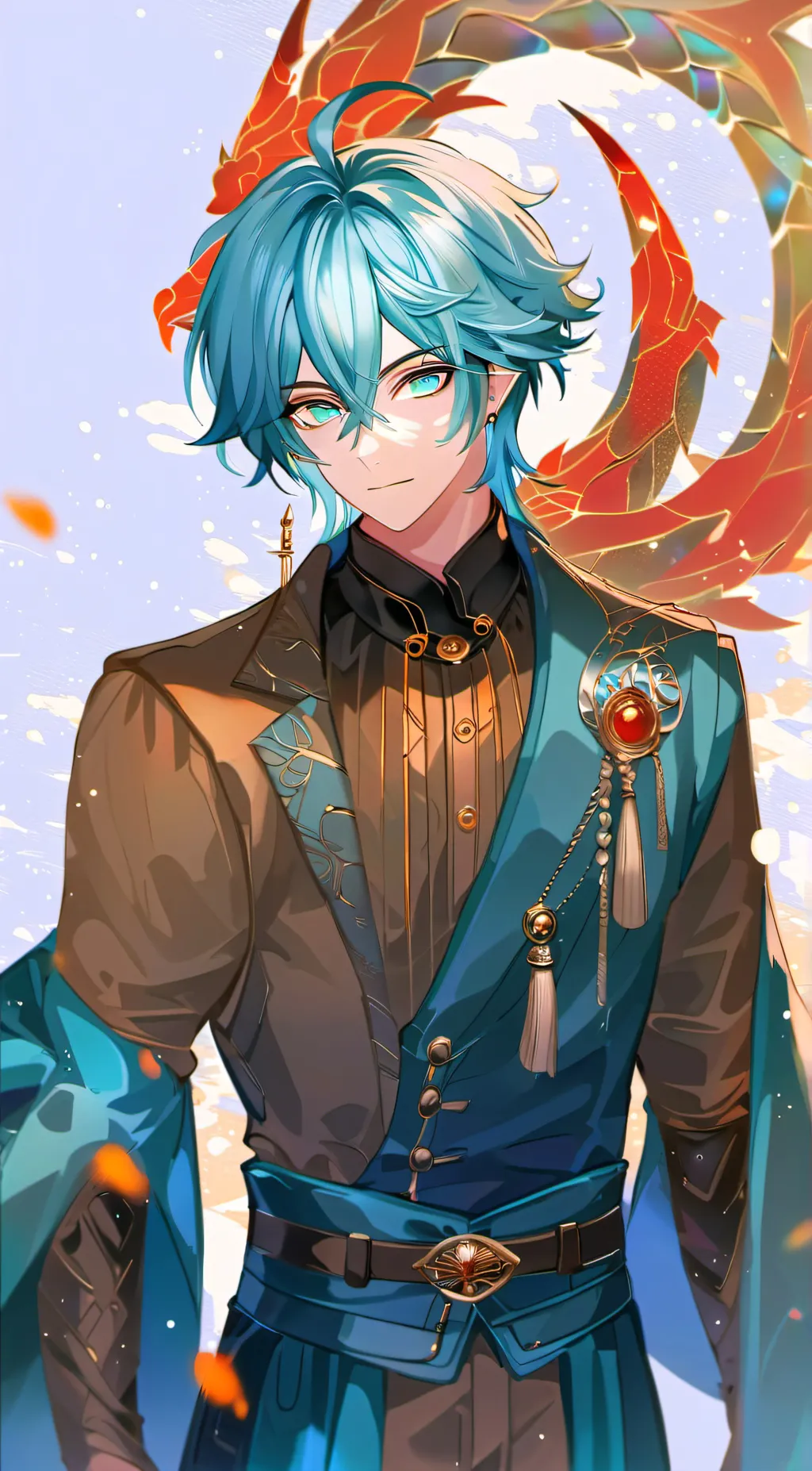 ai character: Aquarius drake background