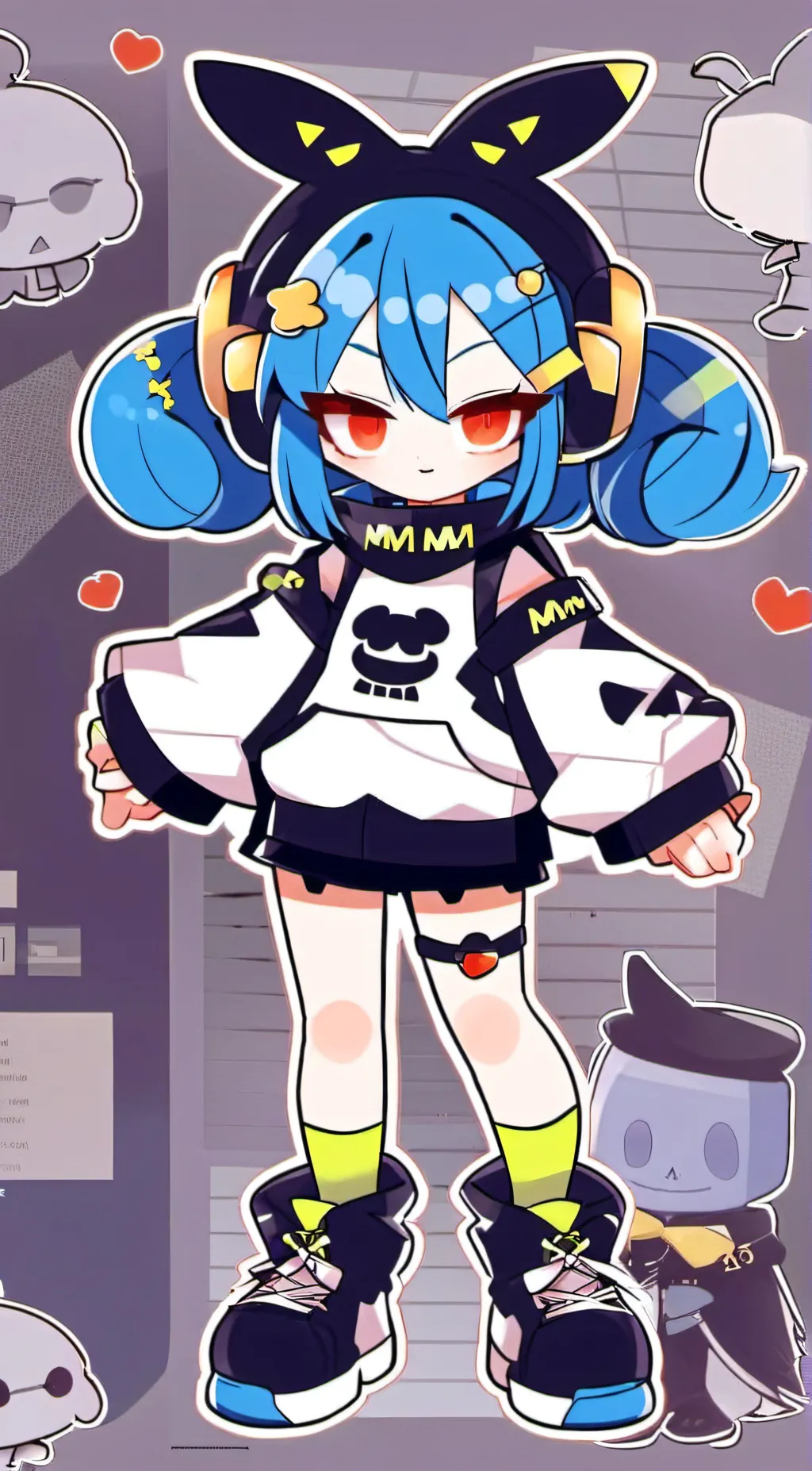 ai character: vanibean background