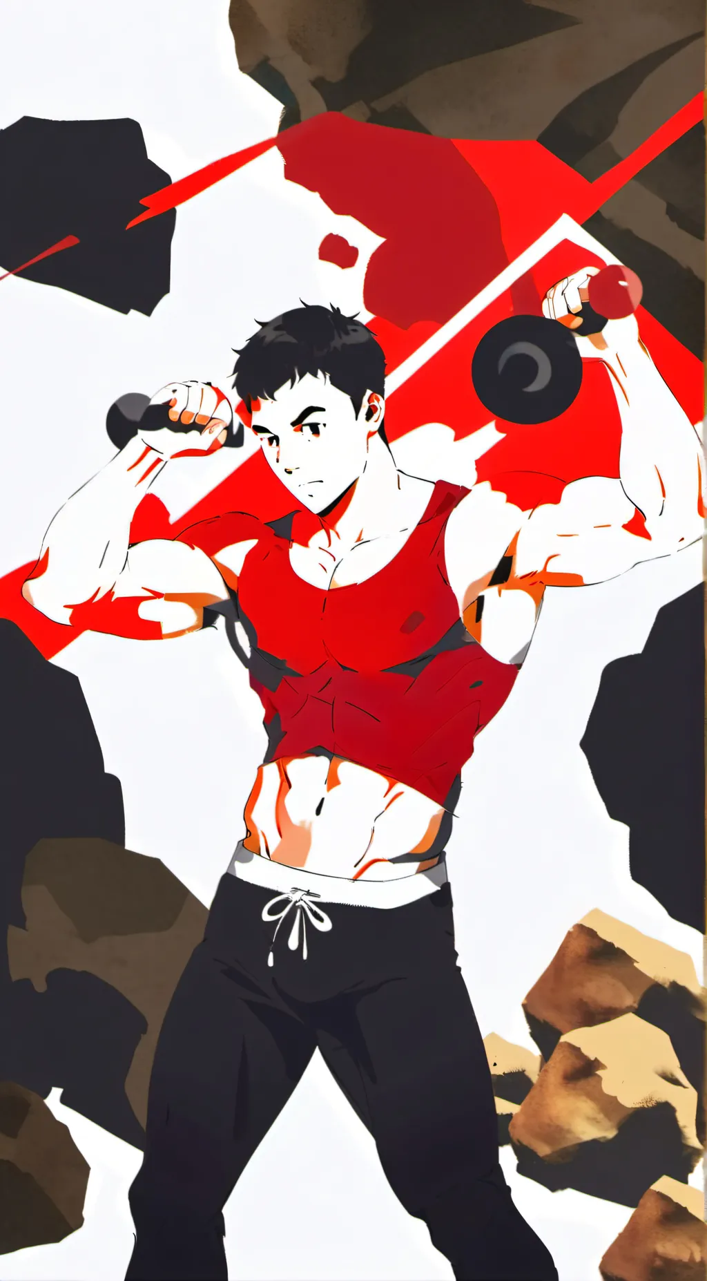 ai character: The Rock background