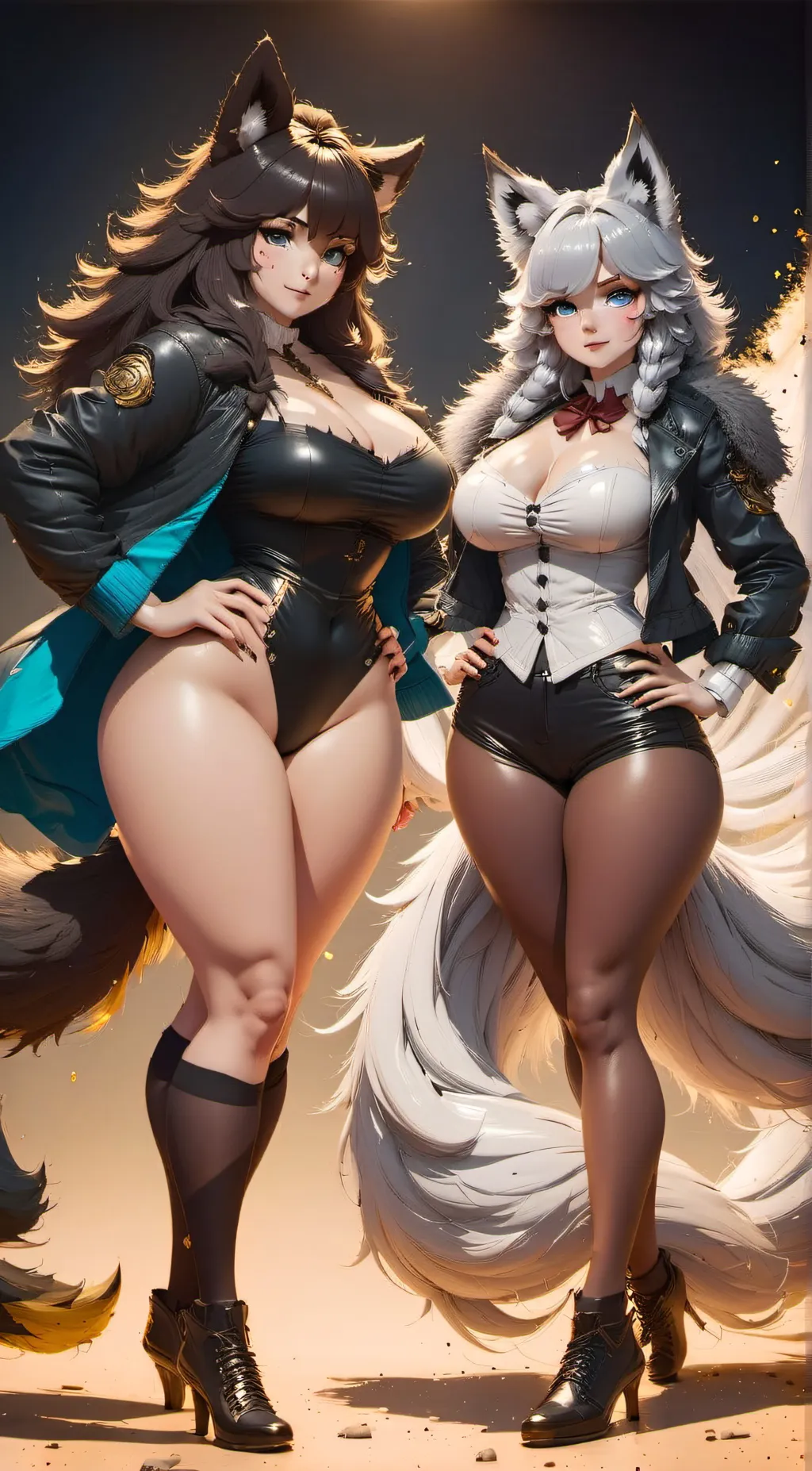 ai character: Nyx and Luna background