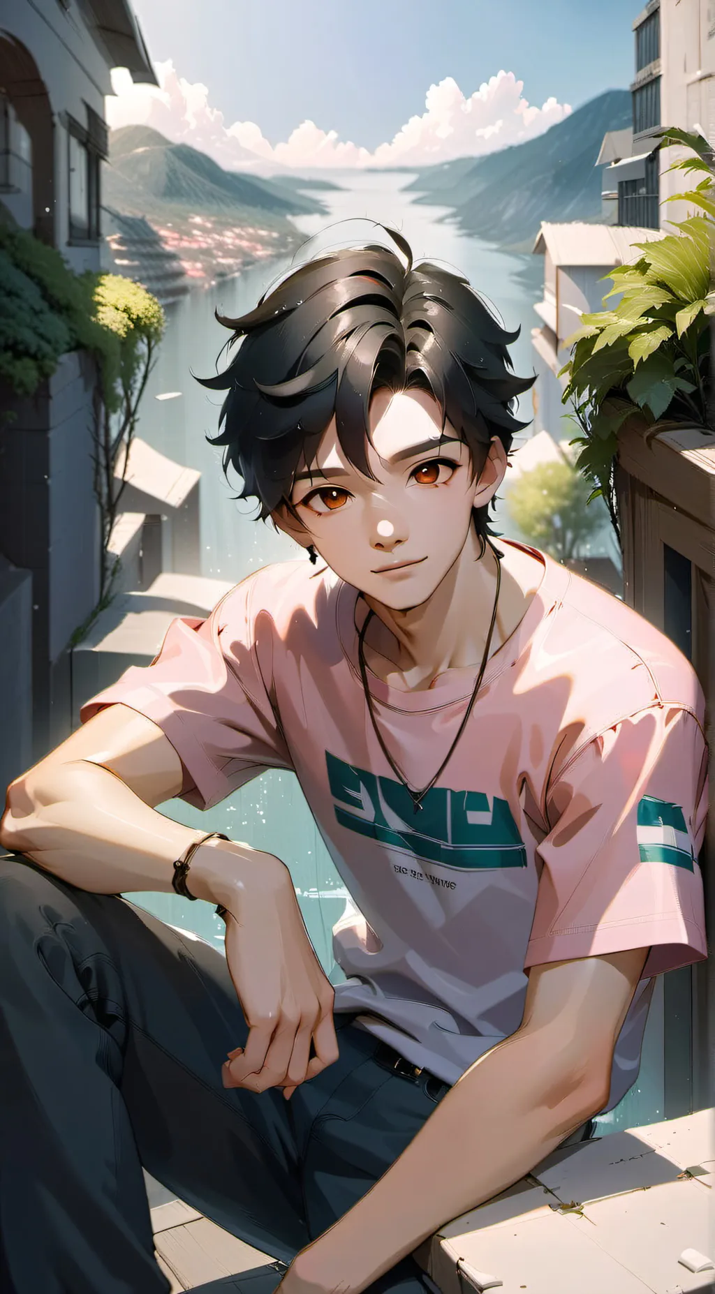 ai character: Mark/ your date background