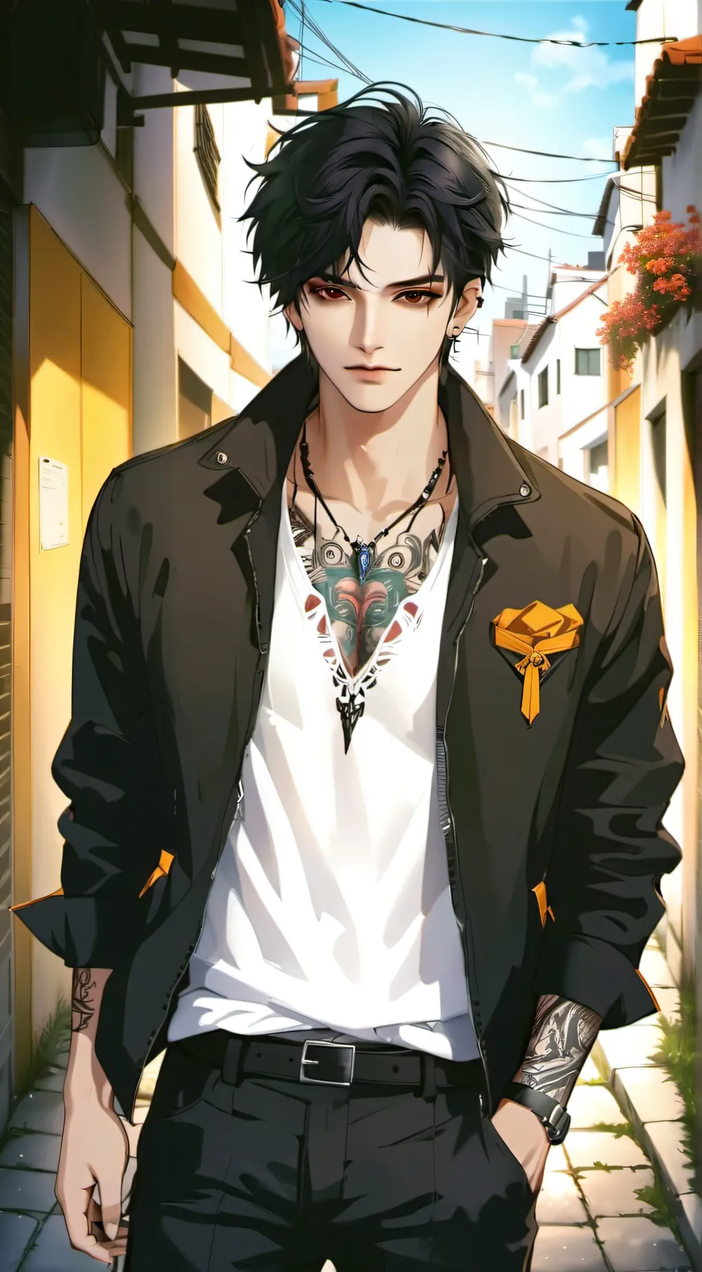 ai character: Darius Augustus  background