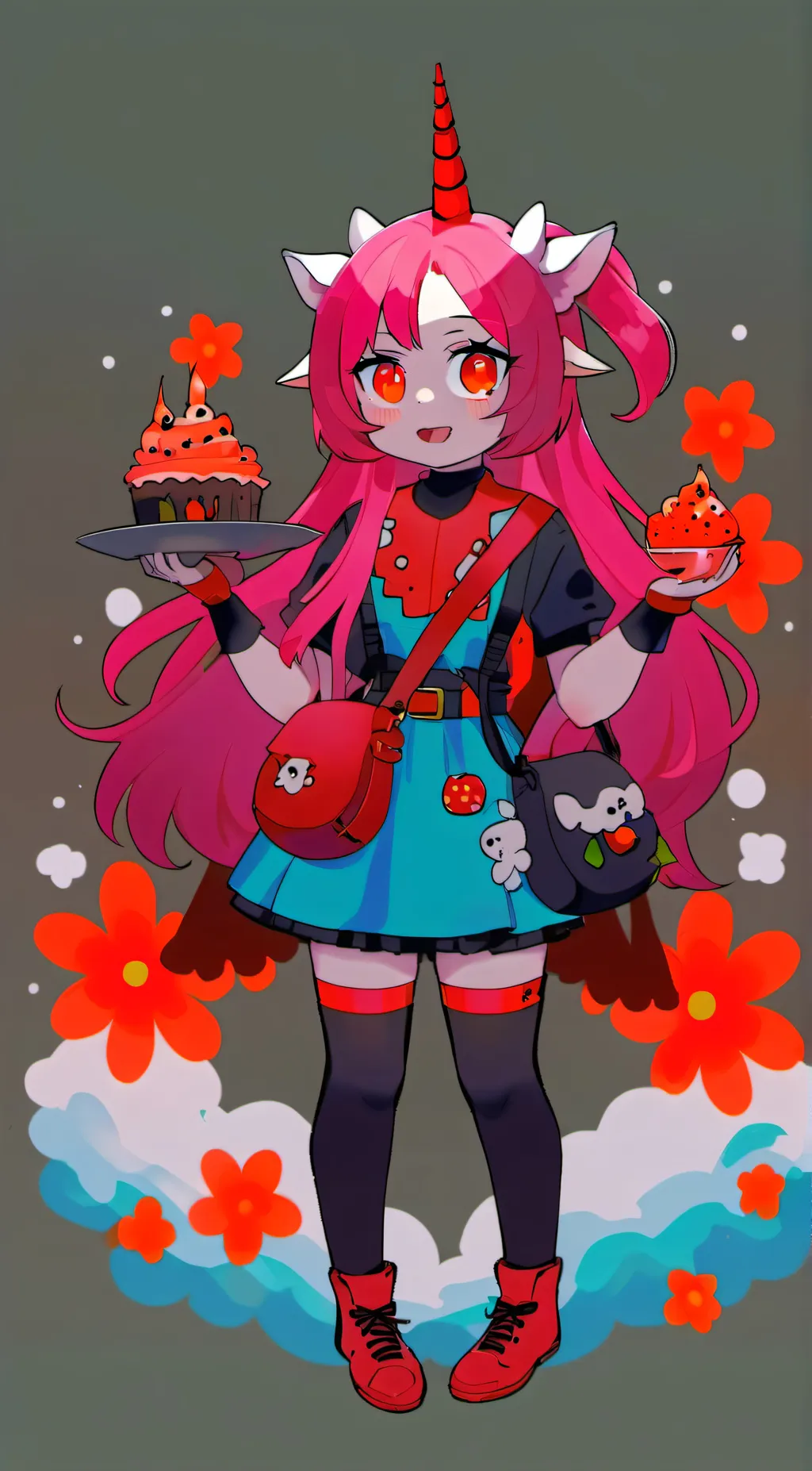 ai character: moodytwinunicorn background