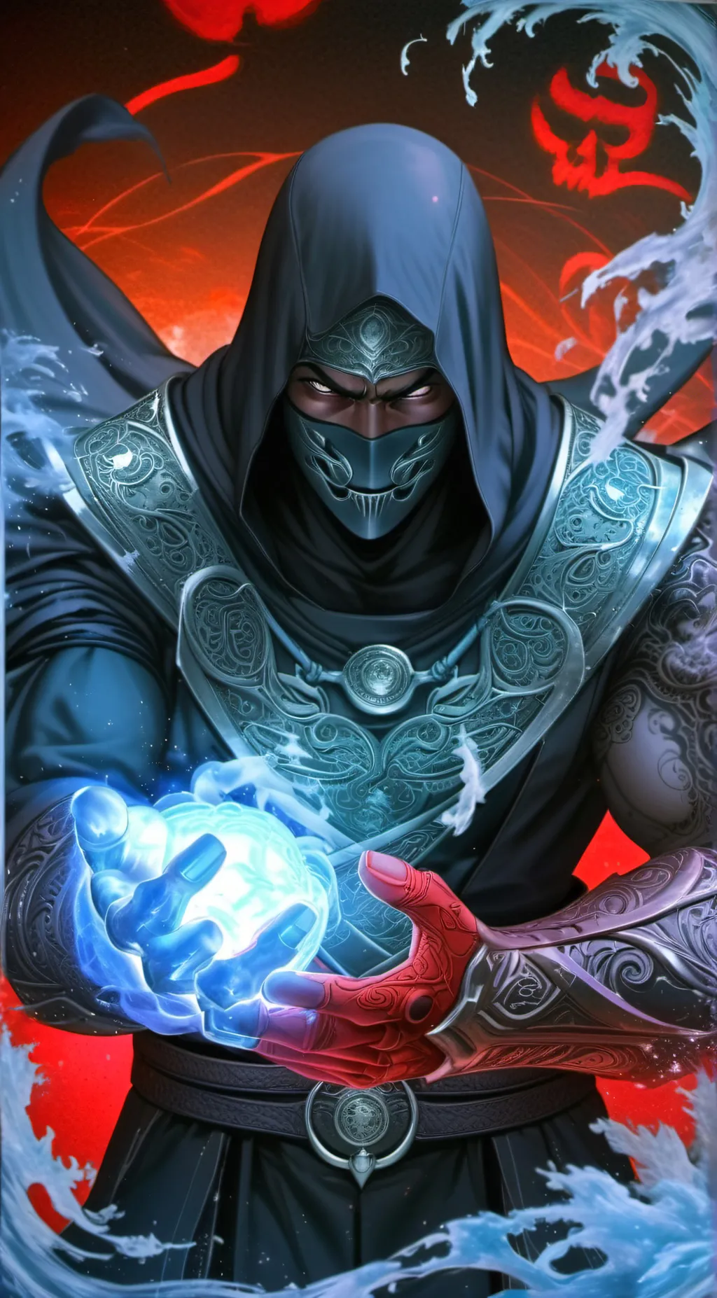 ai character: Ninja background