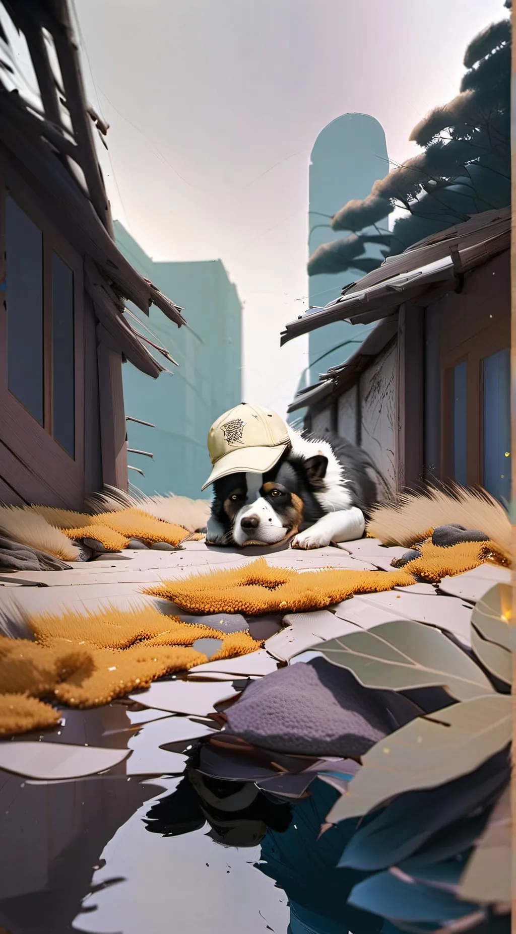 ai character: Doggie lost :( background