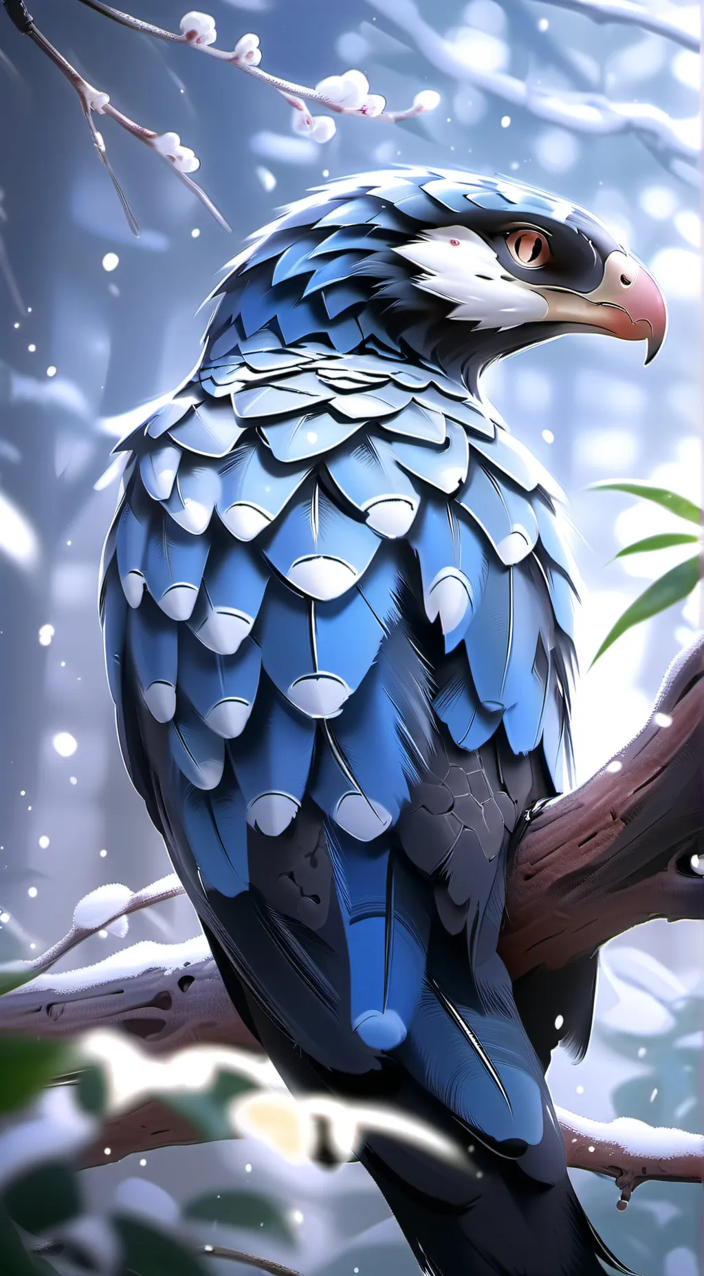 ai character: Azure Seraphine background