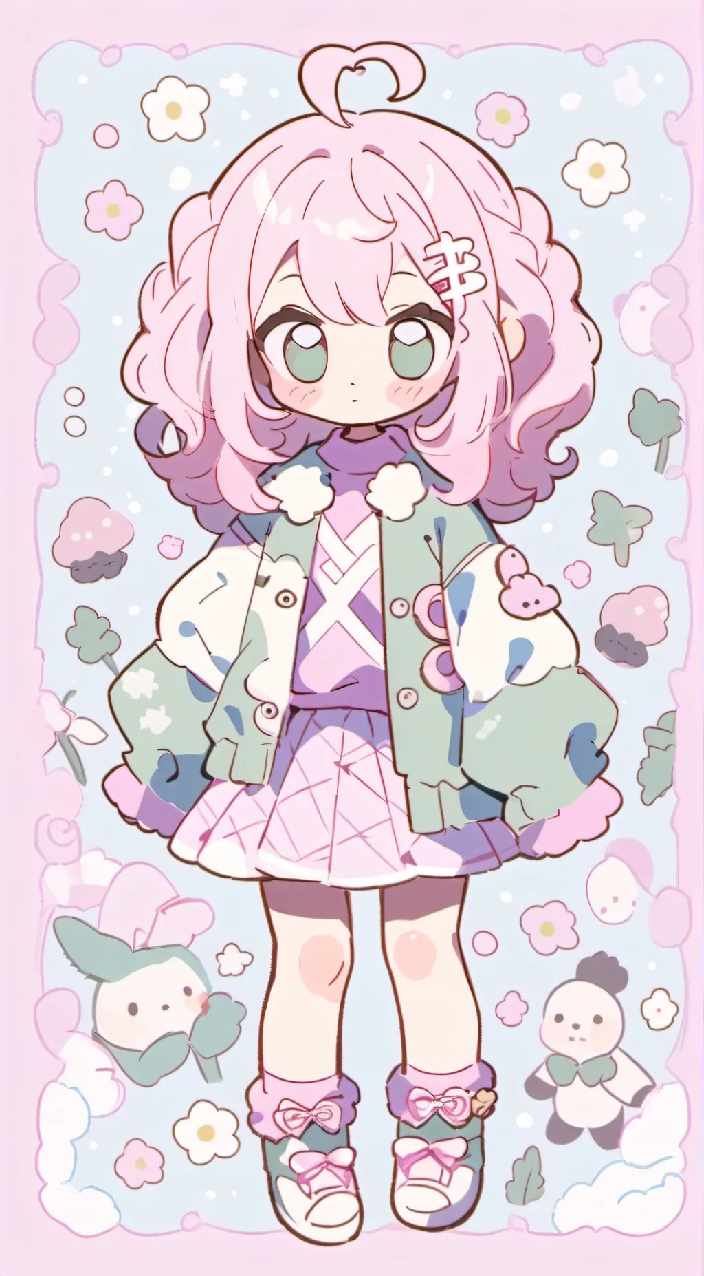 ai character: Petal background