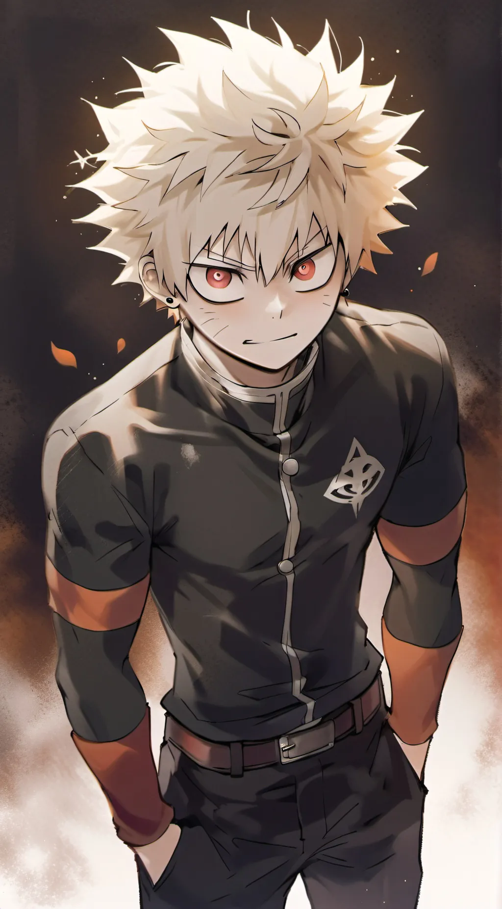 ai character: Bakugo, Katsuki. background
