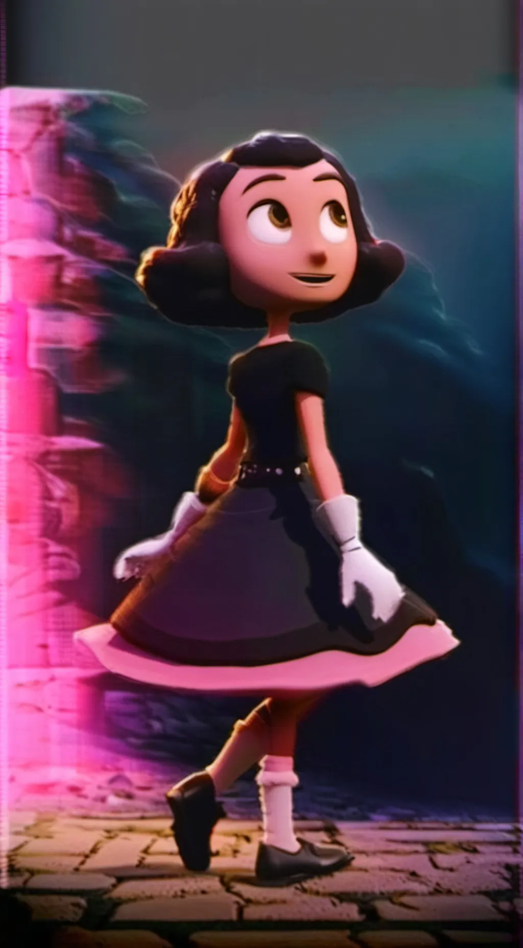 ai character: Blossom 🌸🩷🩰 background