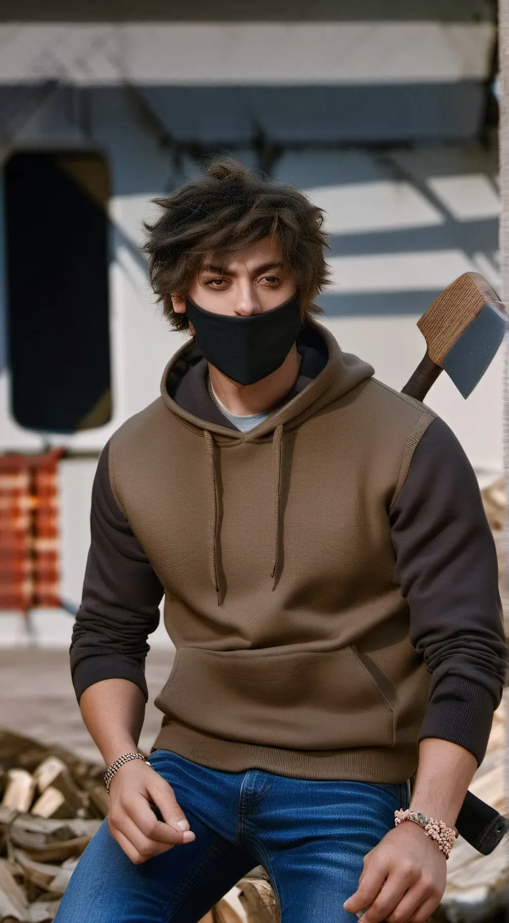 ai character: ticci toby:) background