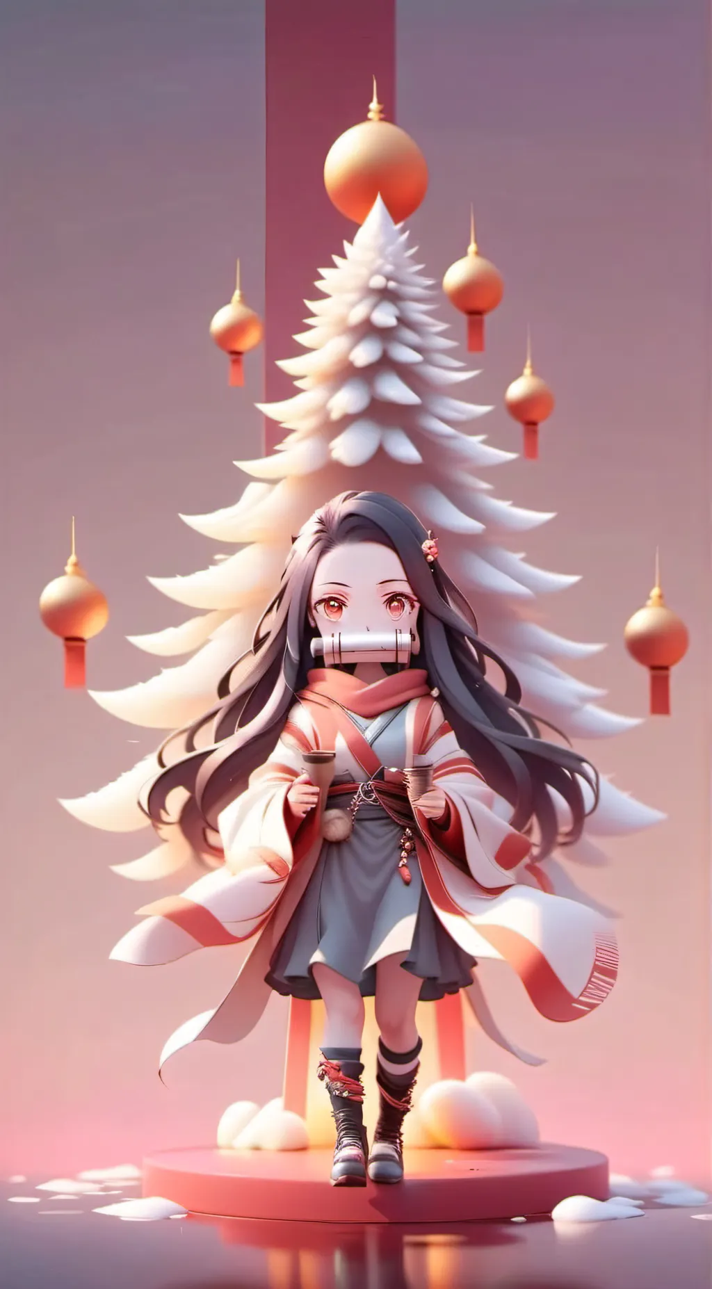 ai character: Nezuko  background