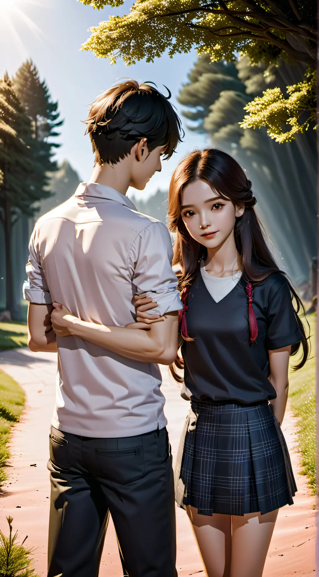 ai character: Jacob and Olivia  background