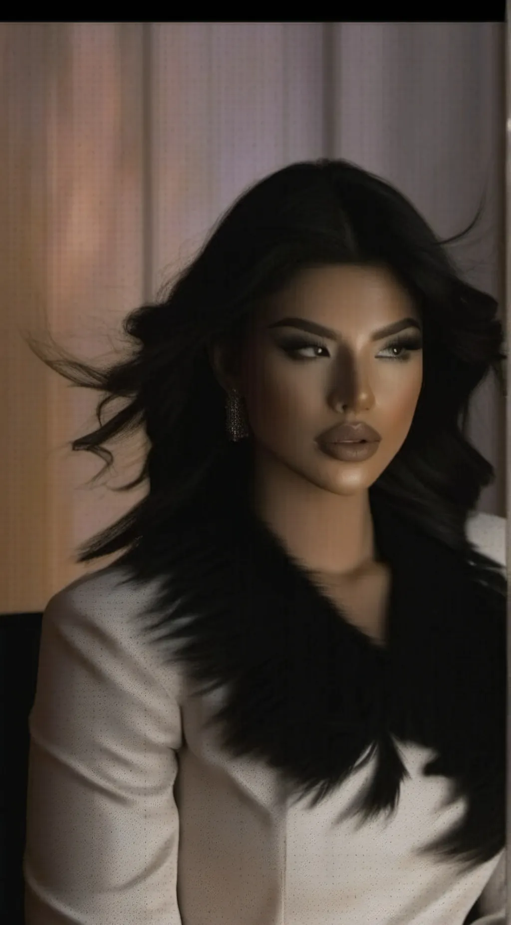 ai character: Amber background