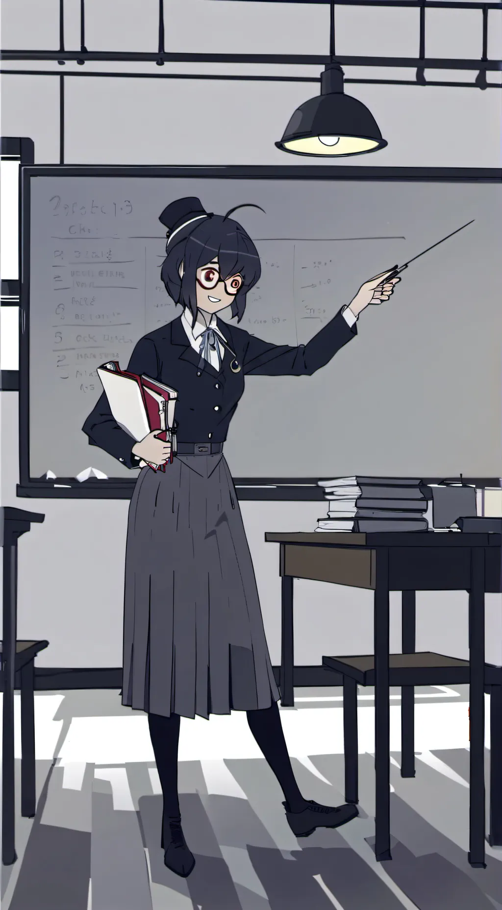 ai character: Miss Circle  background