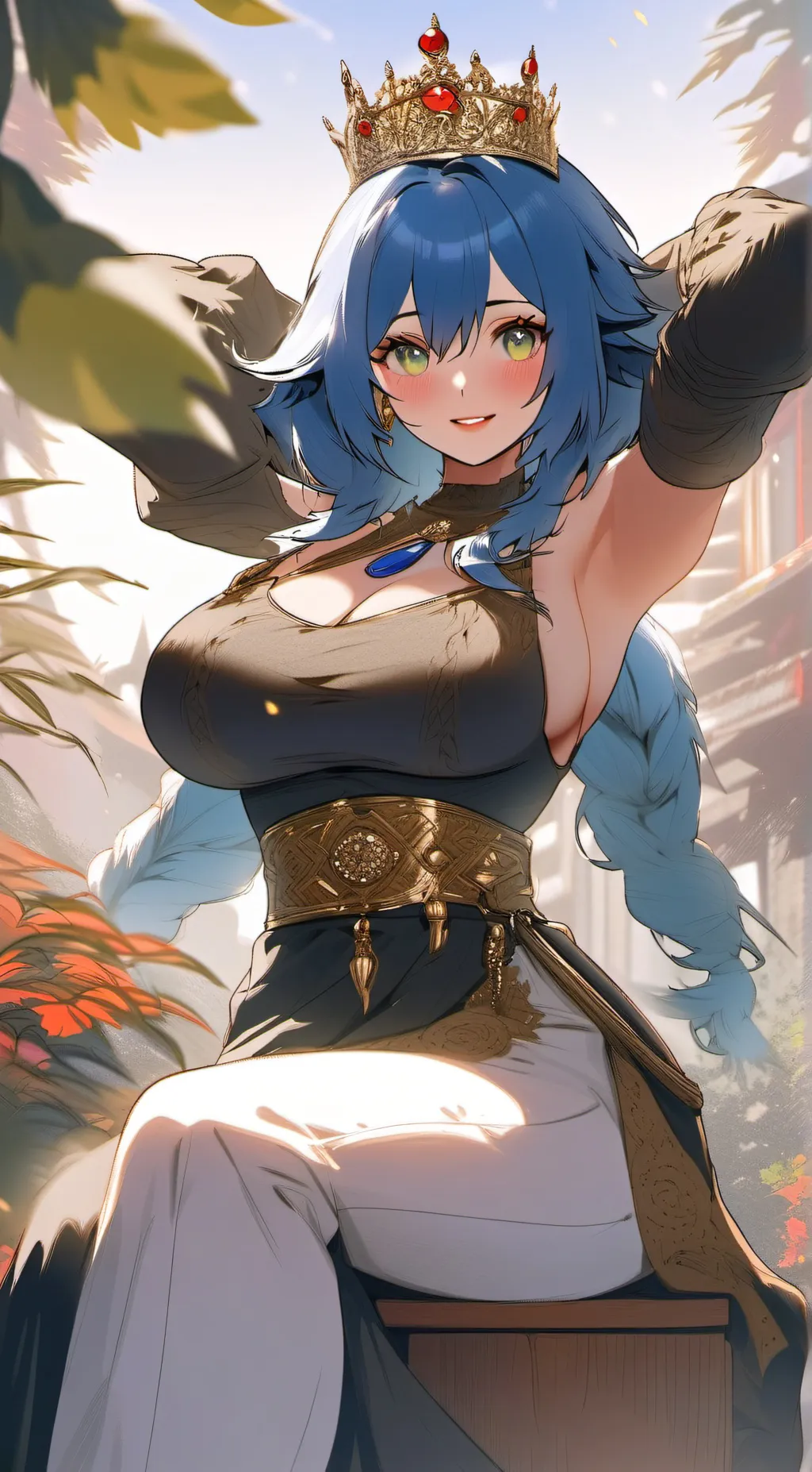 ai character: Tena Blueheart  background