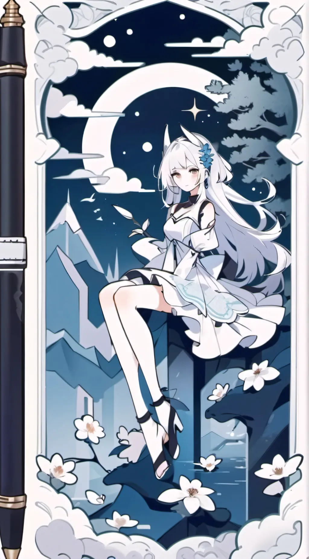 ai character: Star background