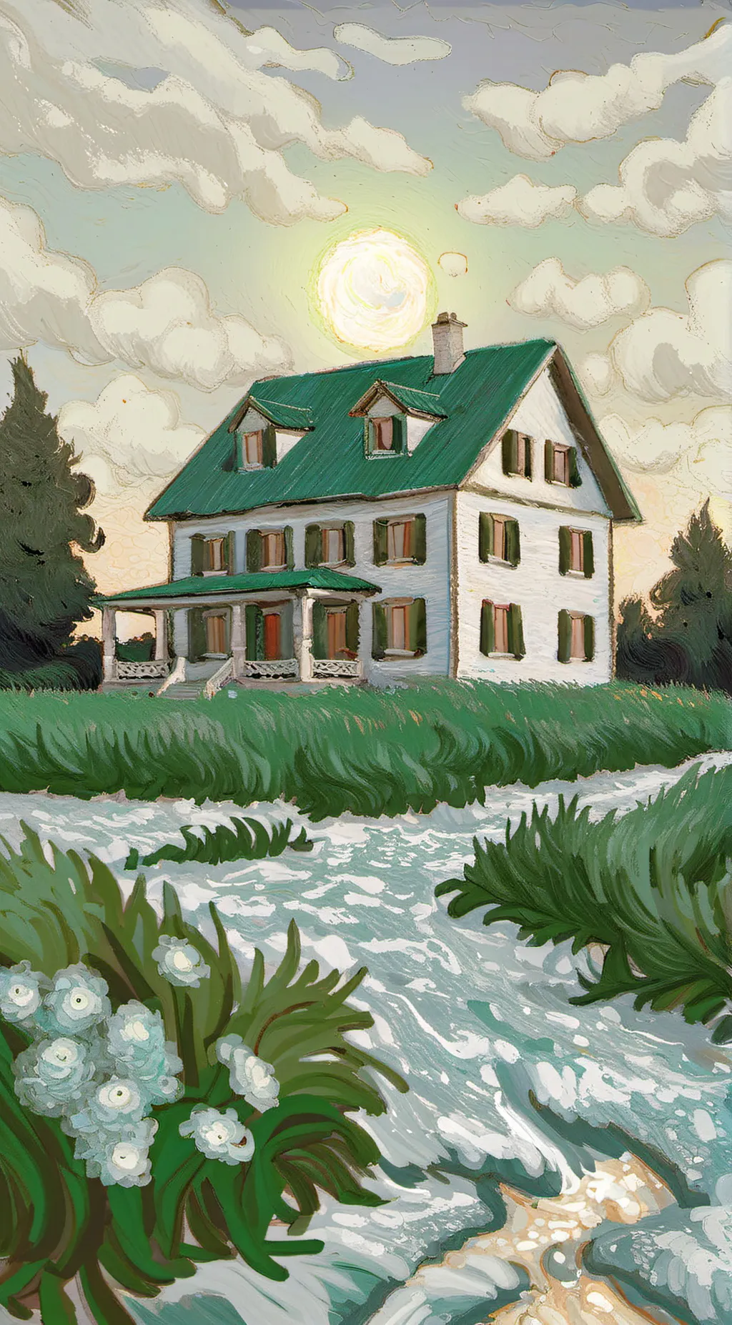 ai character: SB x GF background