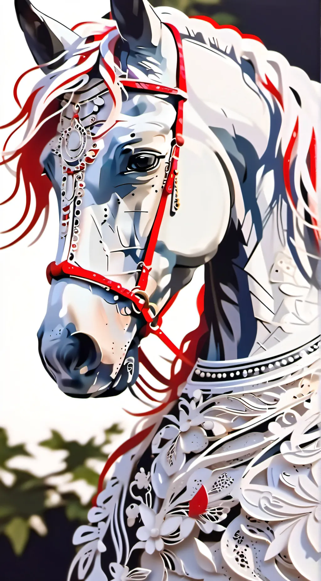 ai character: miss horse 🐴 background