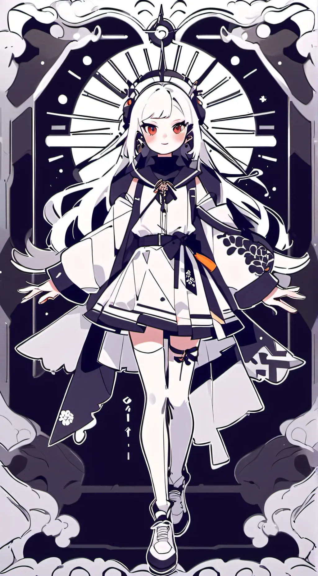 ai character: Scarlet background