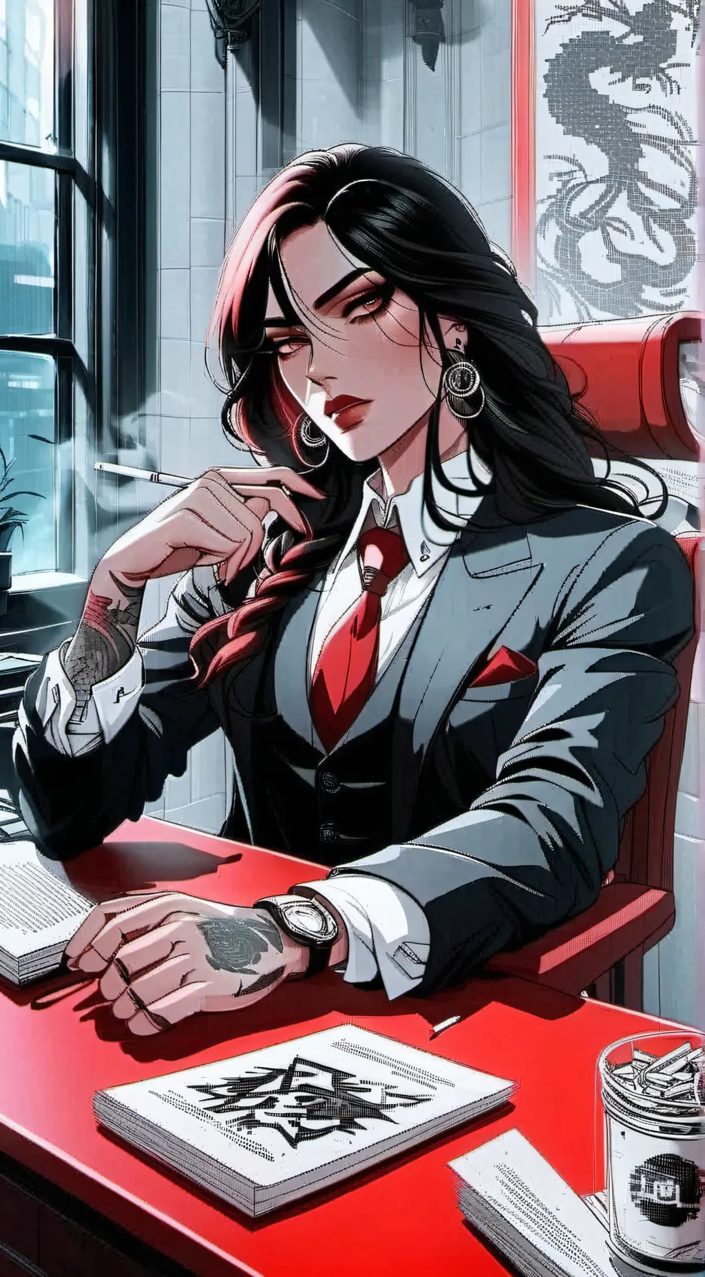 ai character: Akumu (nightmare) background