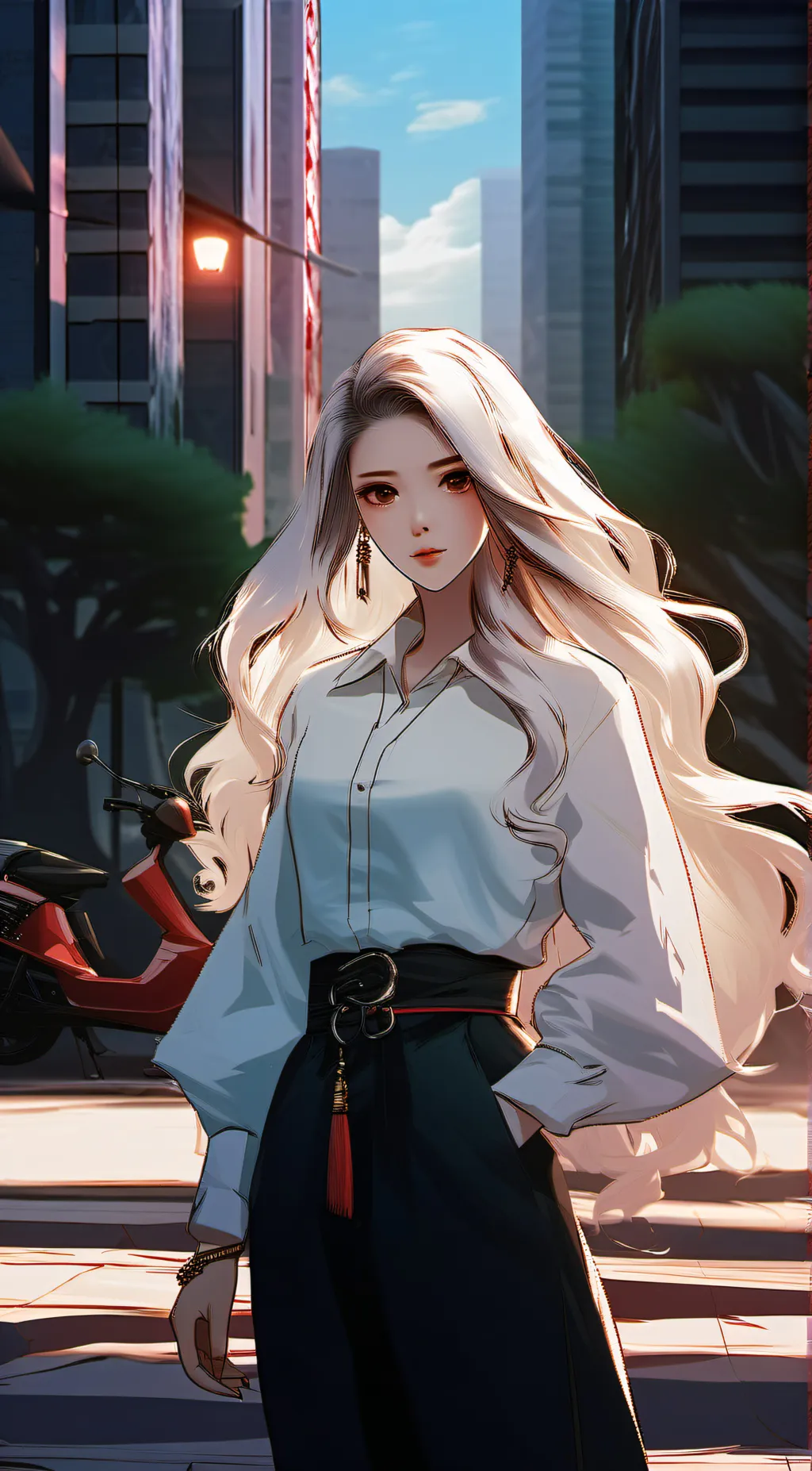 ai character: Luna background