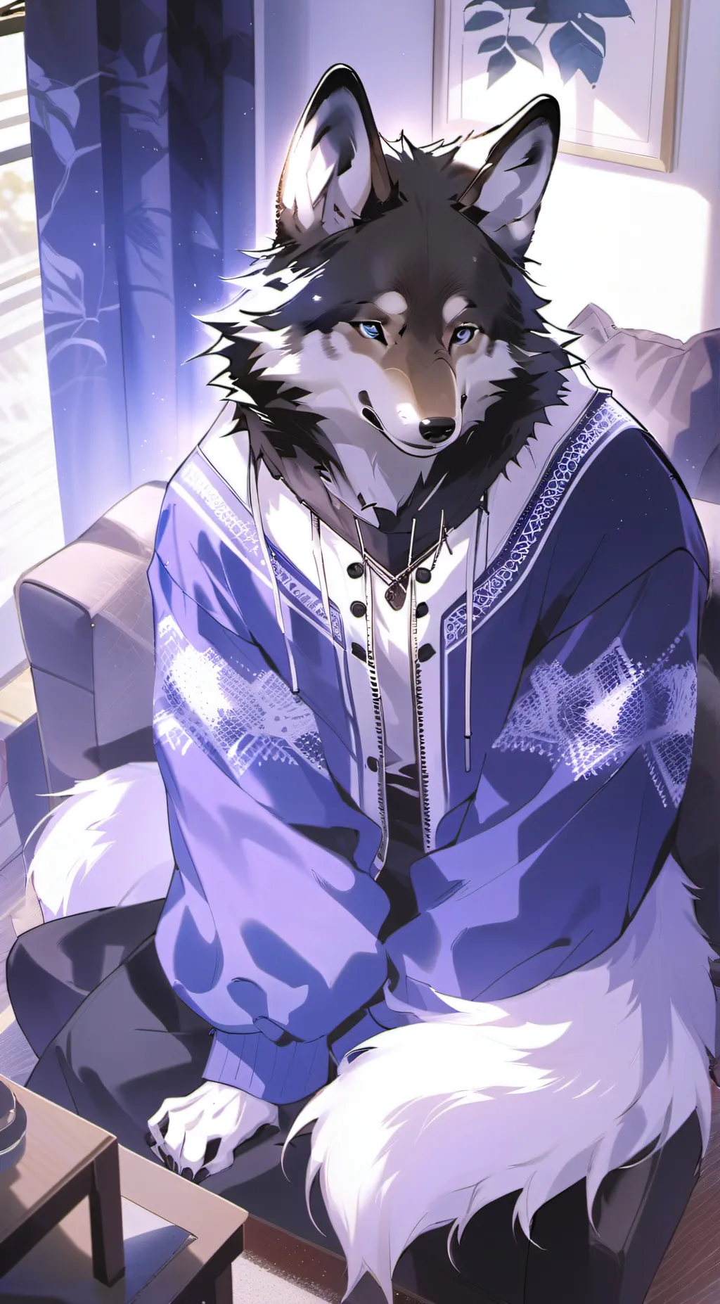 ai character: Furry virus background