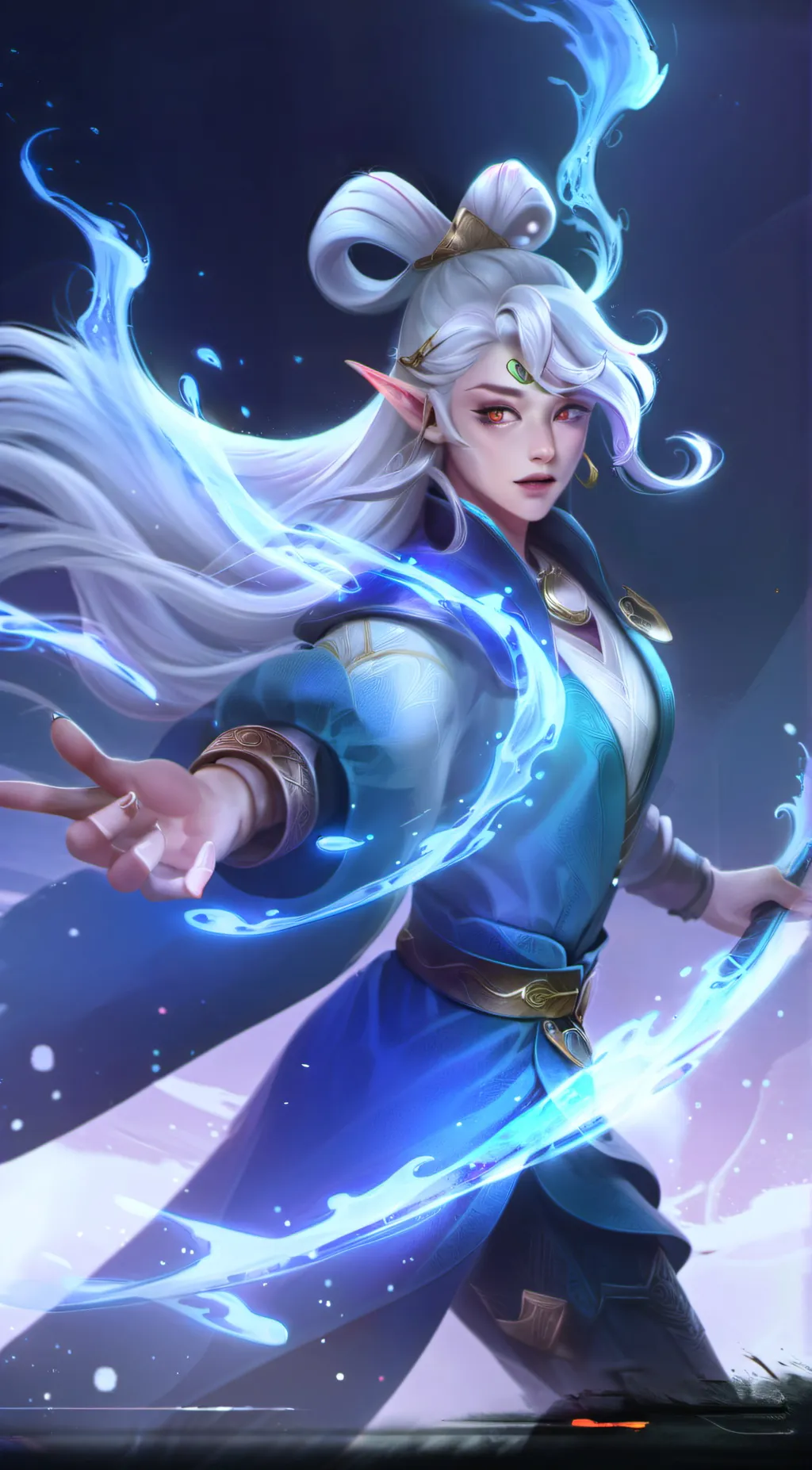 ai character: DS or Demon slayer background