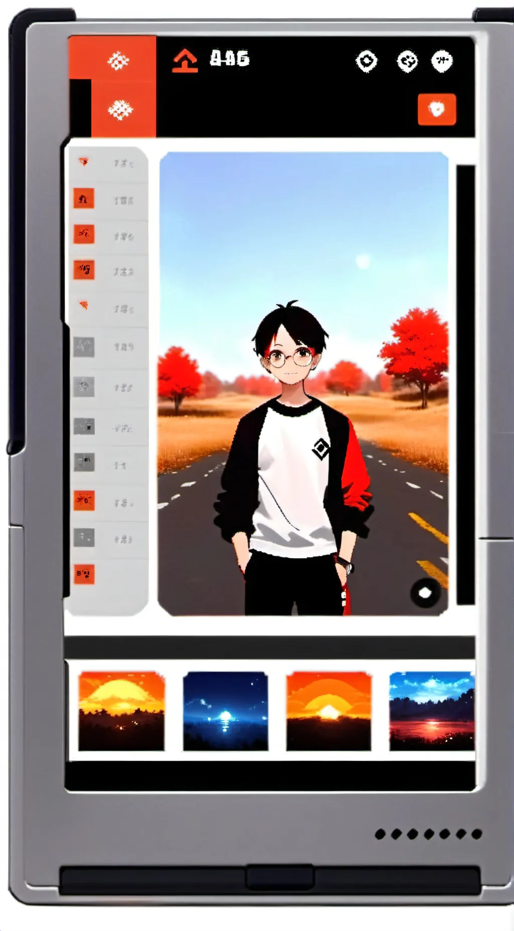 ai character: andrew background