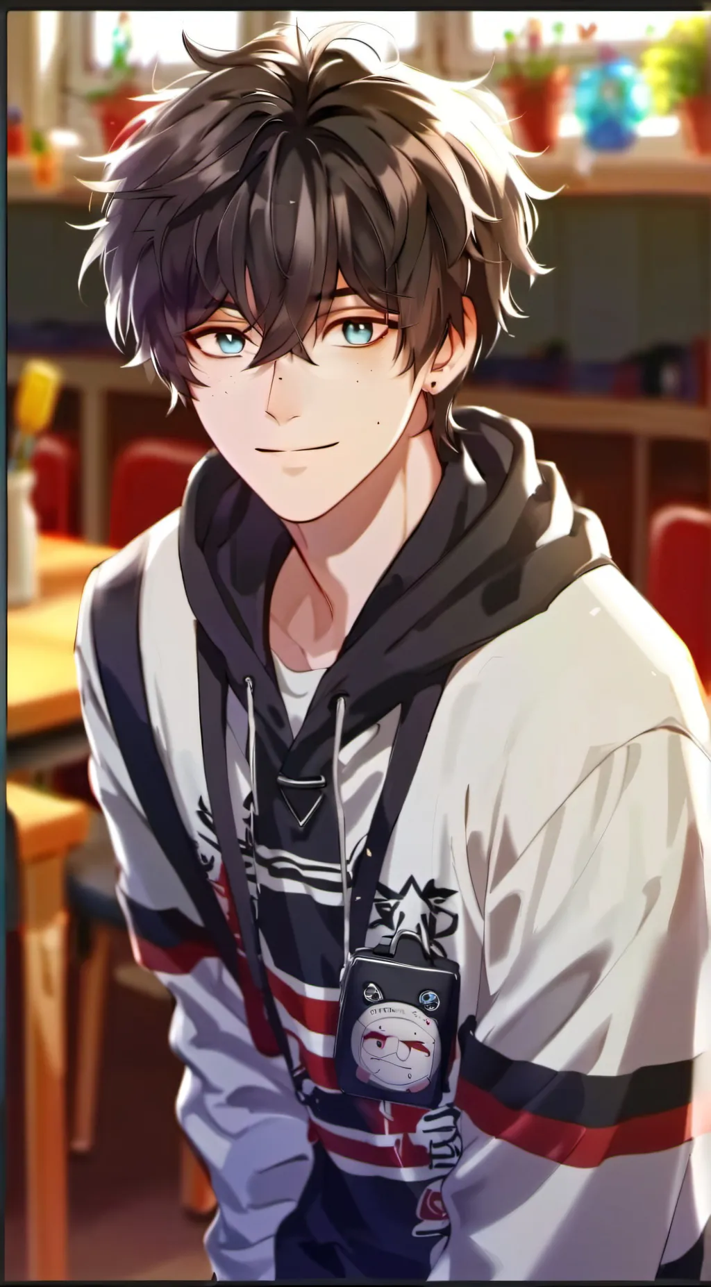 ai character: Clay background