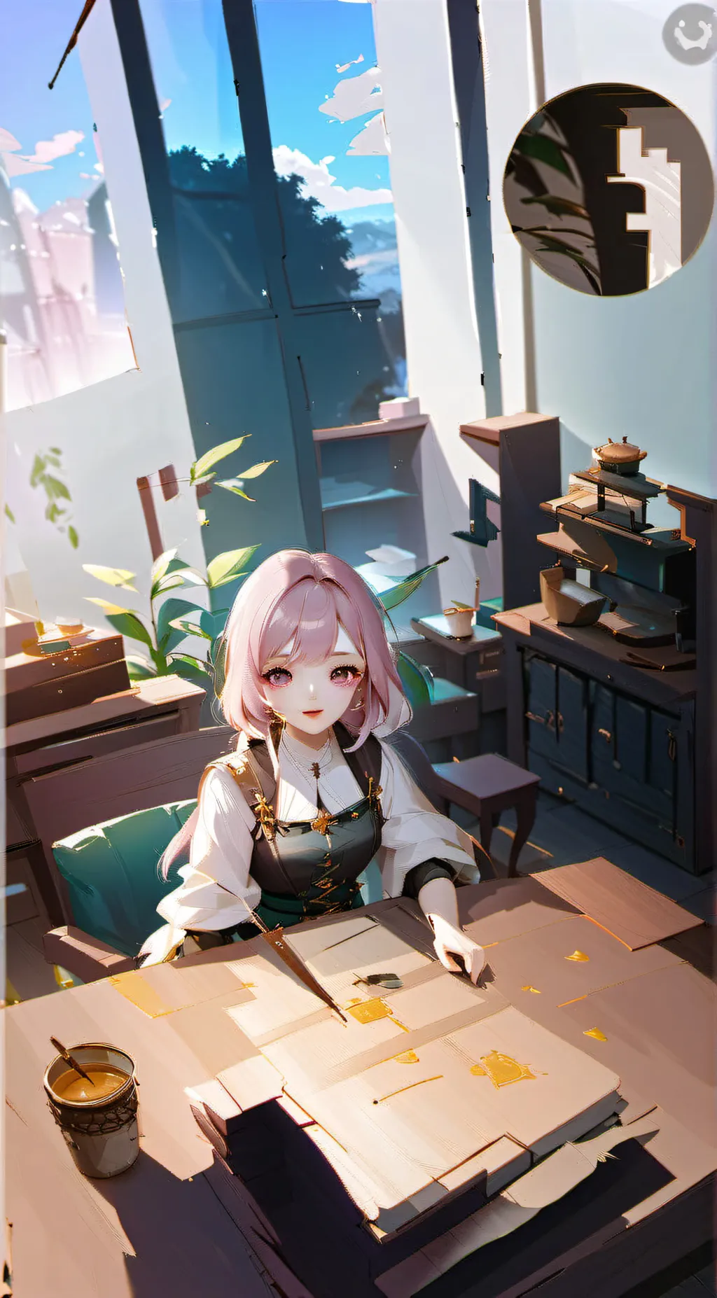 ai character: Moody background