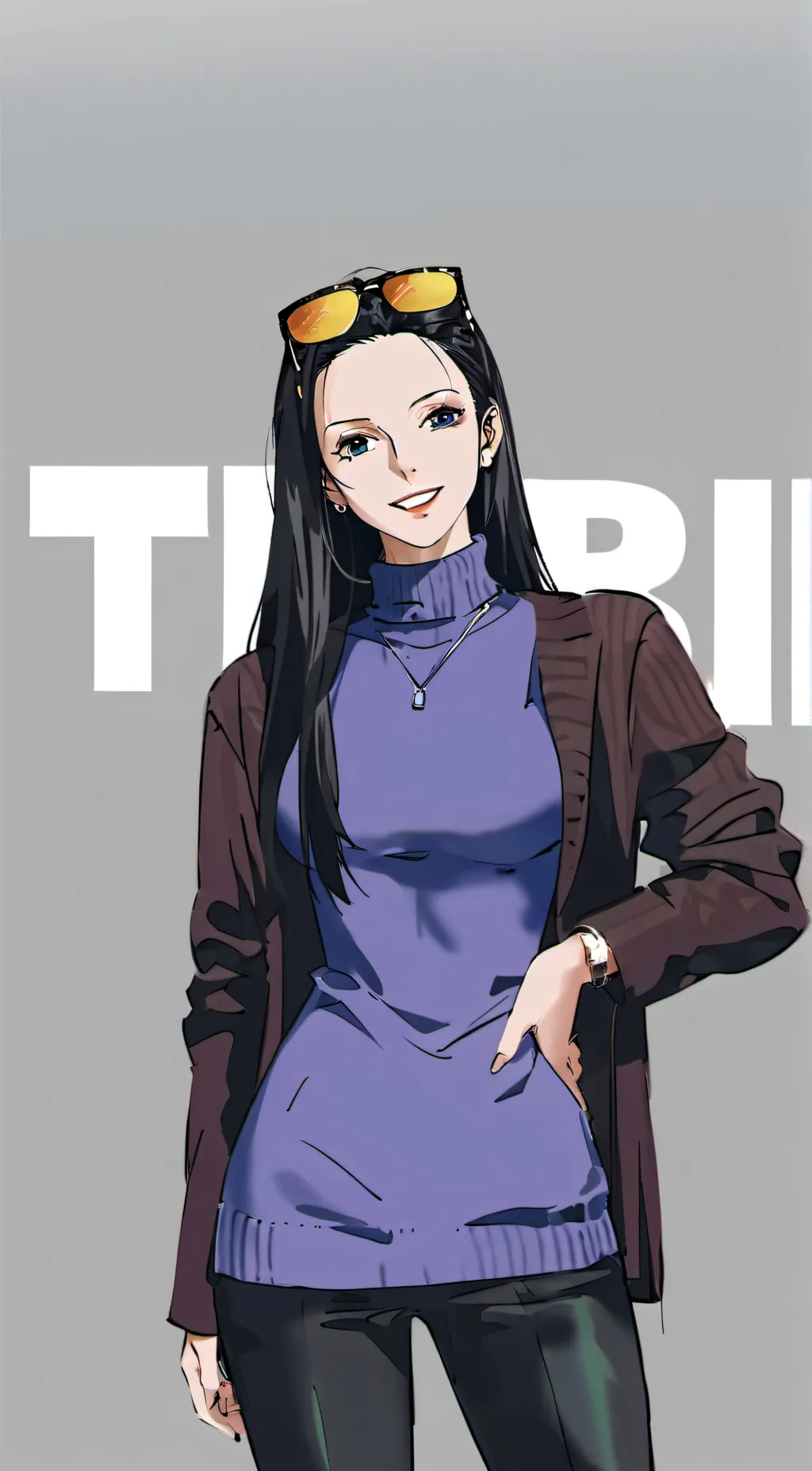 ai character: Nico Robin  background