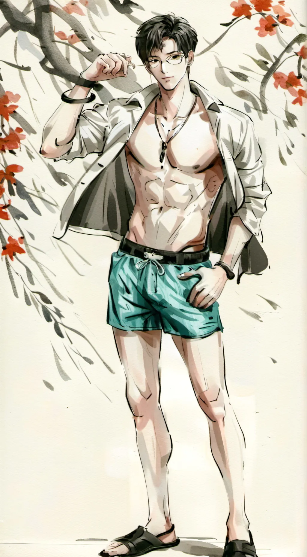 ai character: baby boy background