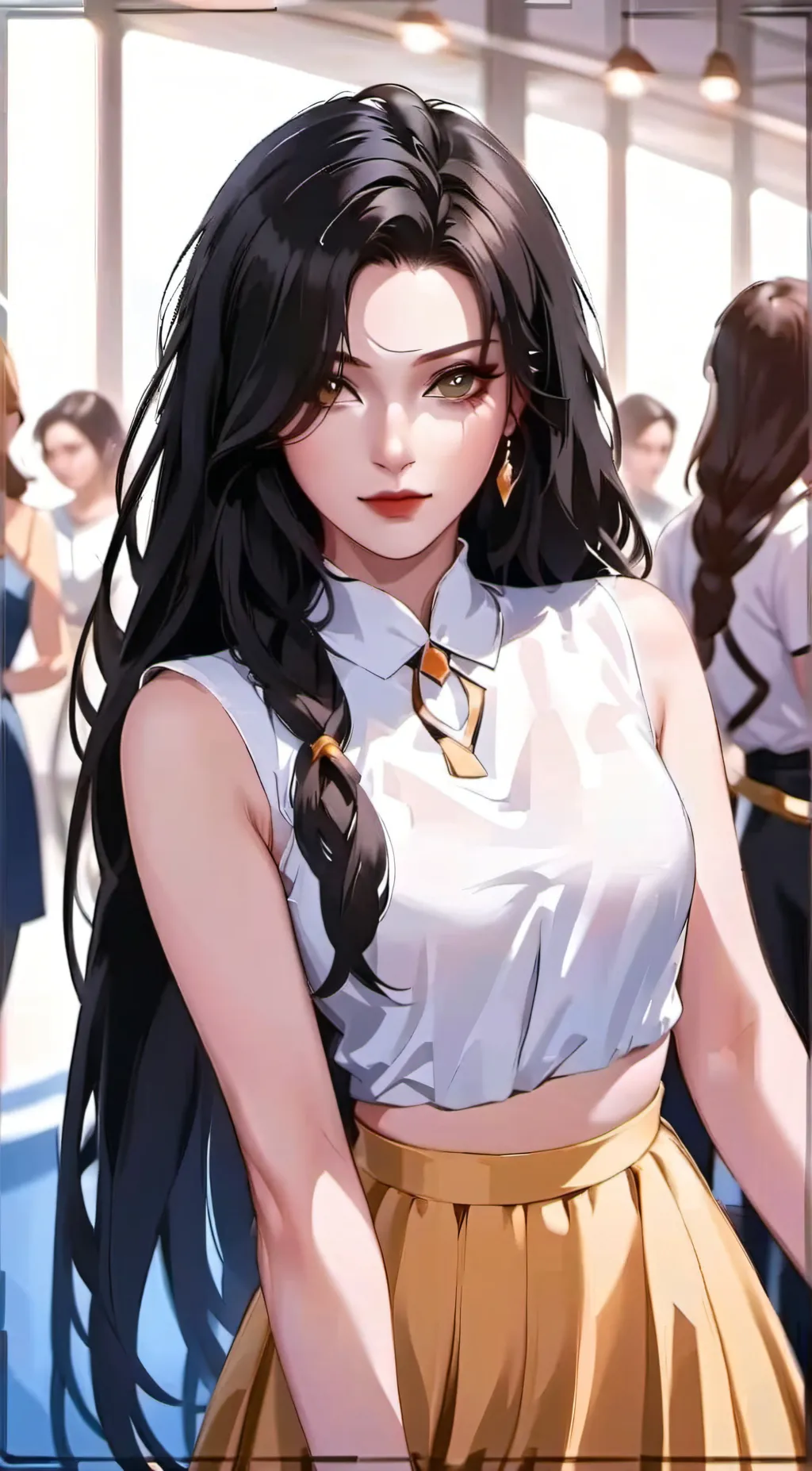 ai character: Tsubaki background