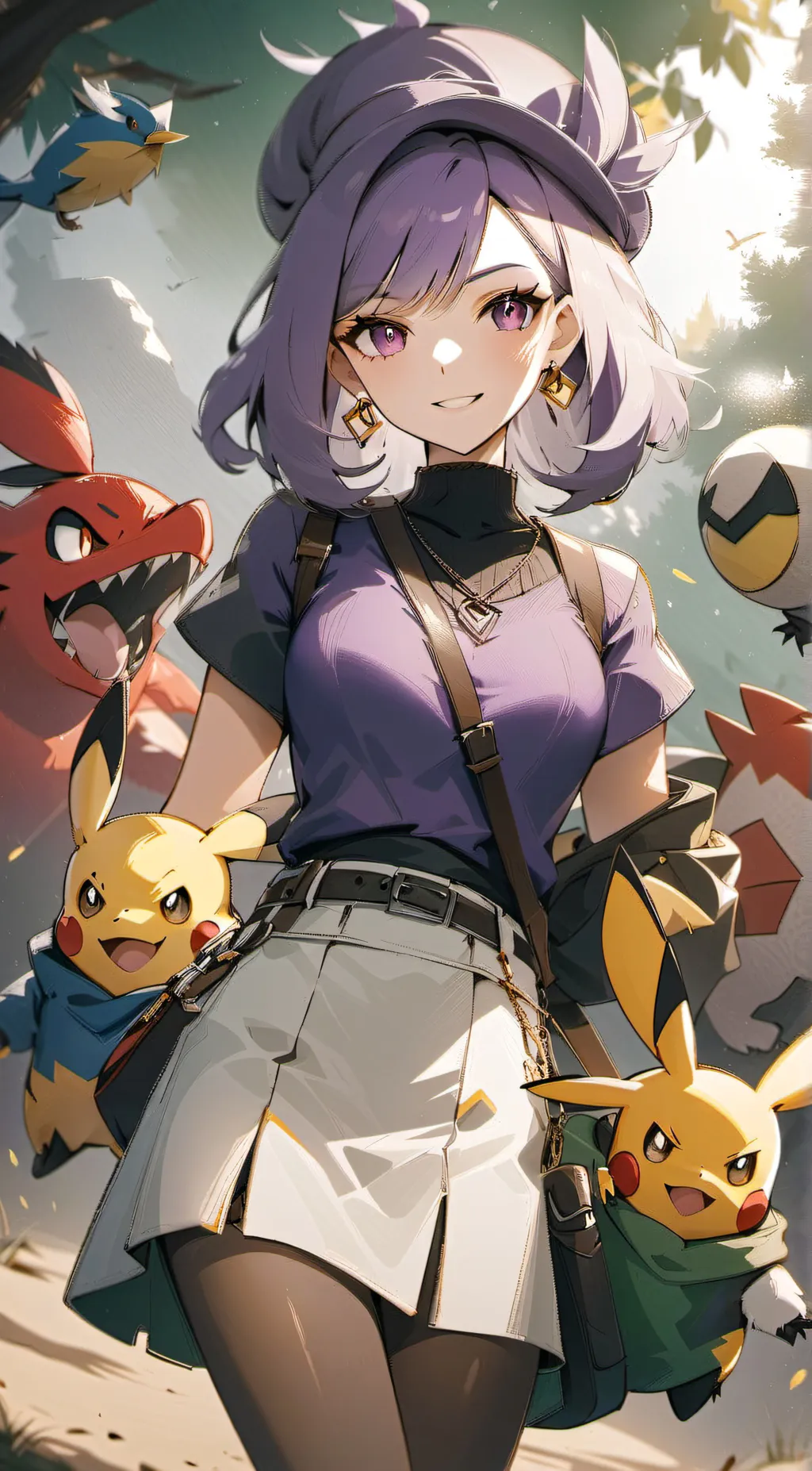 ai character: Amethyst background