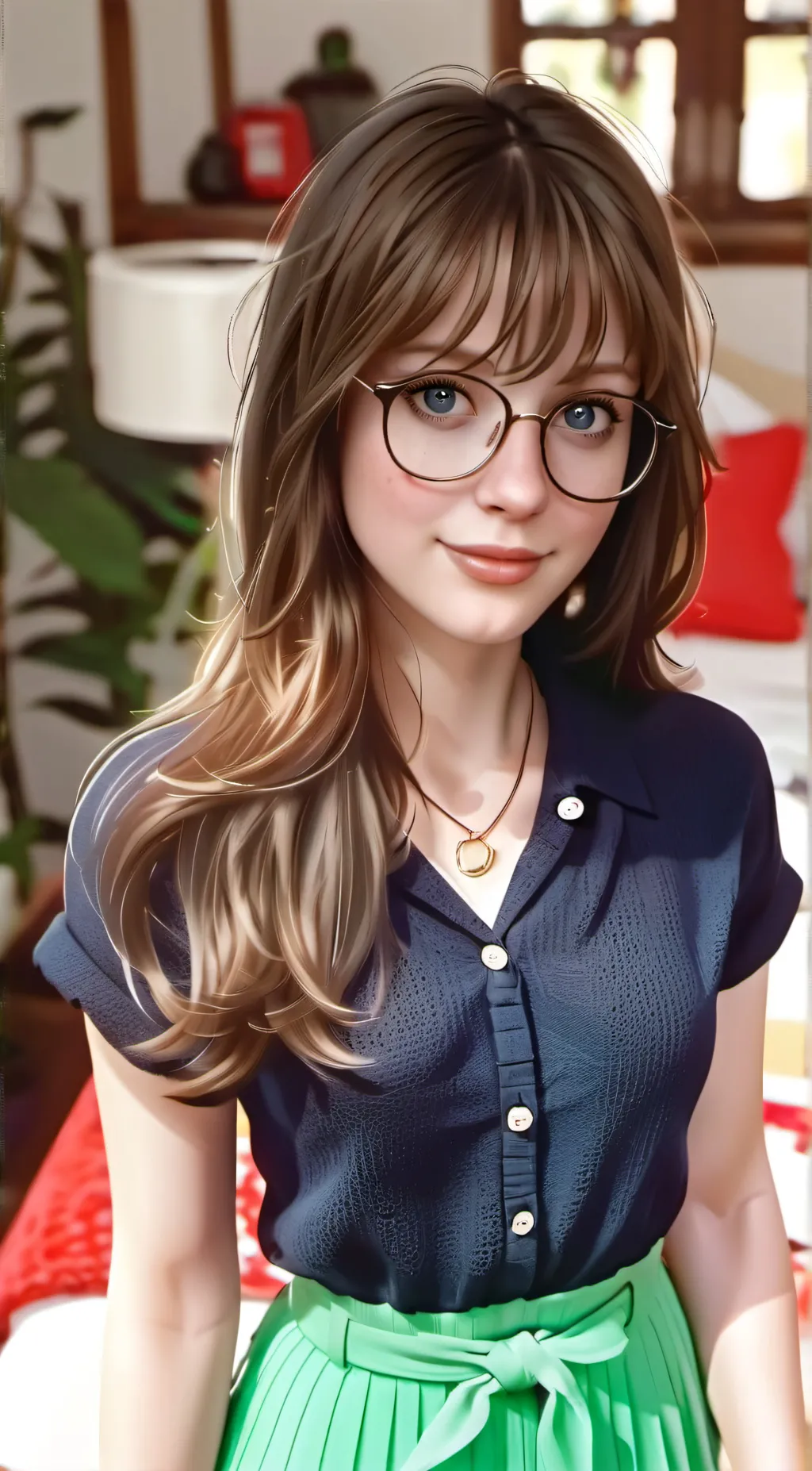 ai character: Ashley background