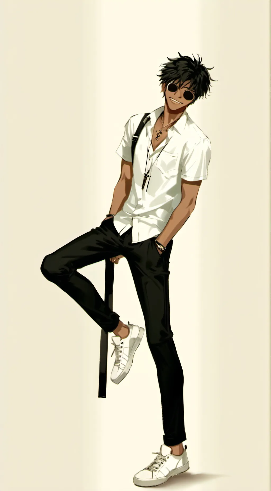 ai character: Slender background