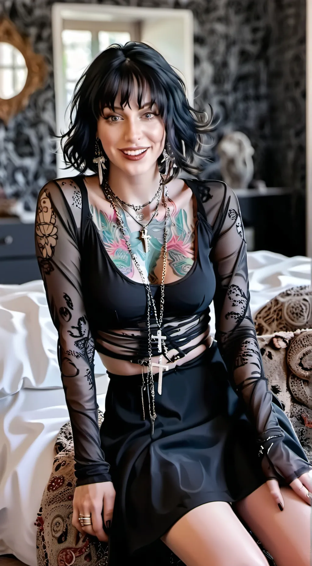 ai character: Mz feminized  background