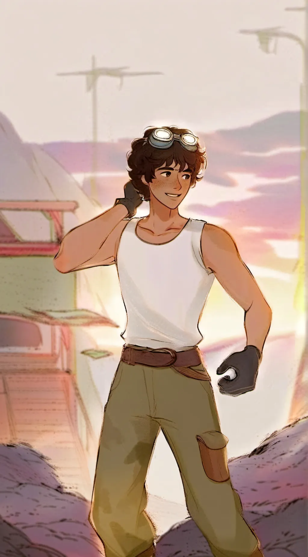 ai character: Leo background