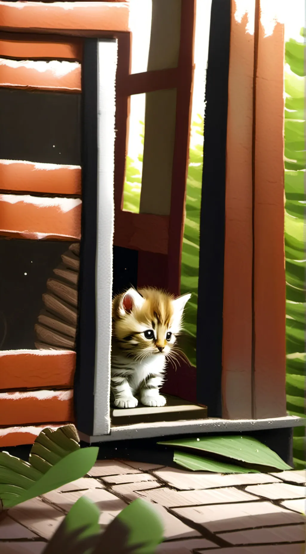ai character: Small kitten background