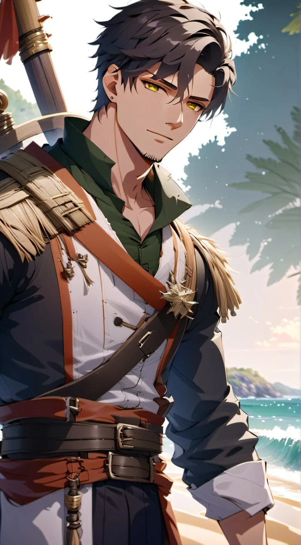 ai character: Barren background