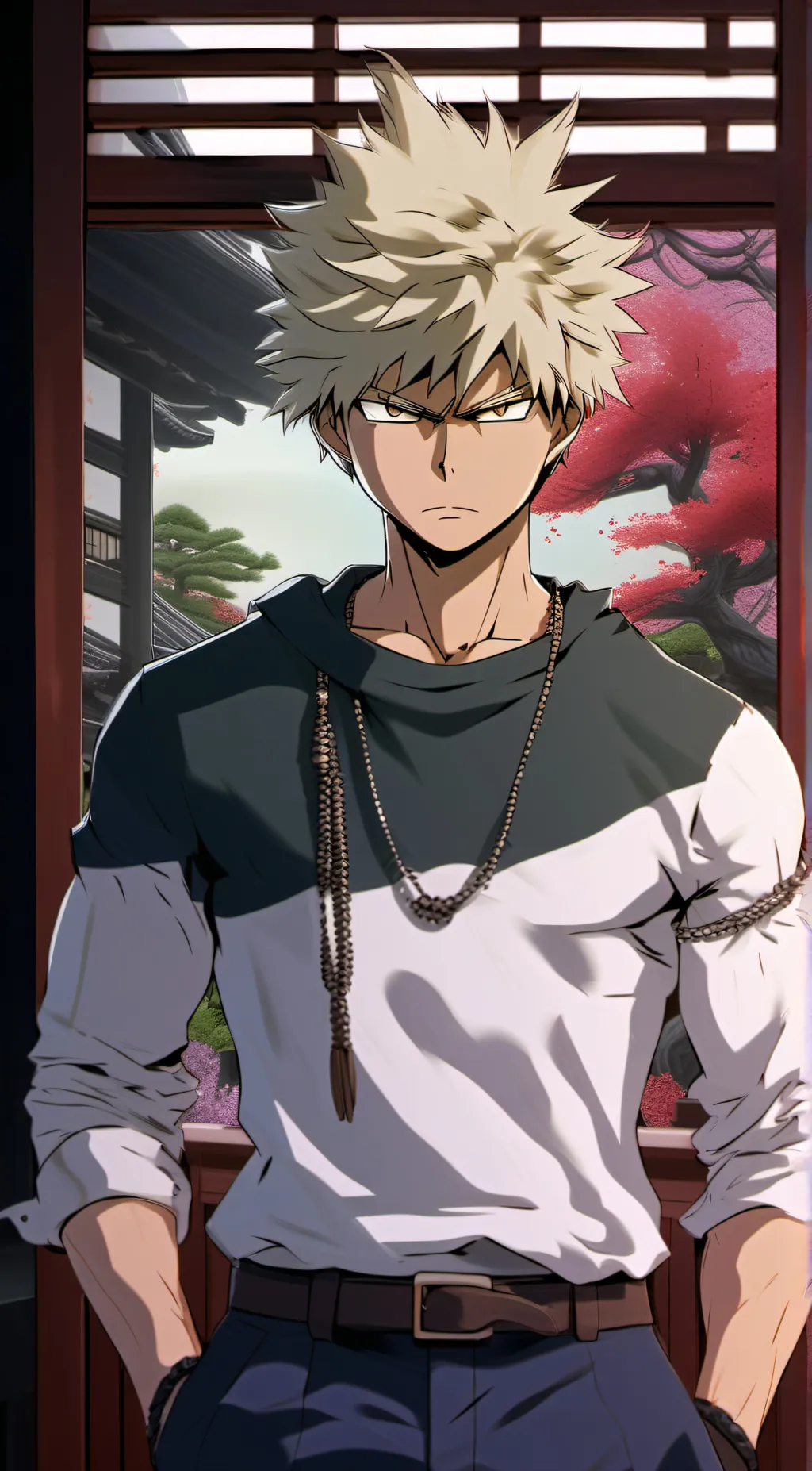ai character: PH Katsuki Bakugo  background