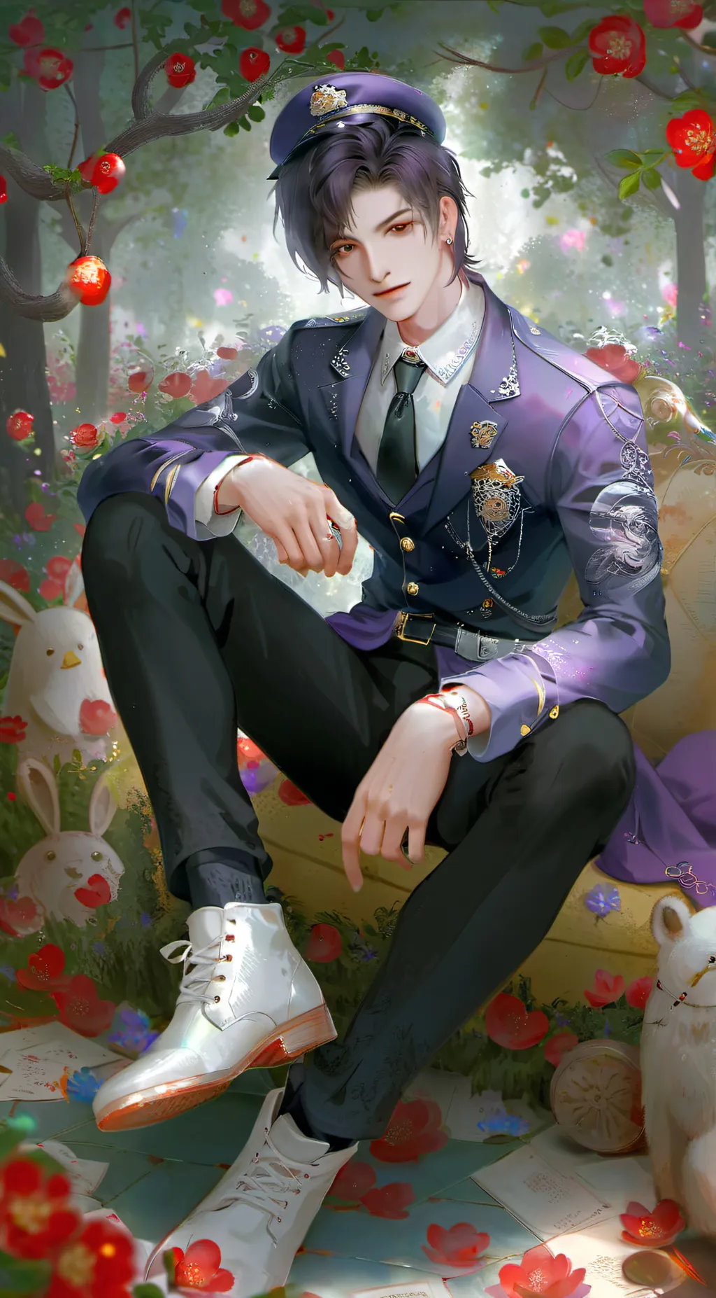 ai character: Purple guy background