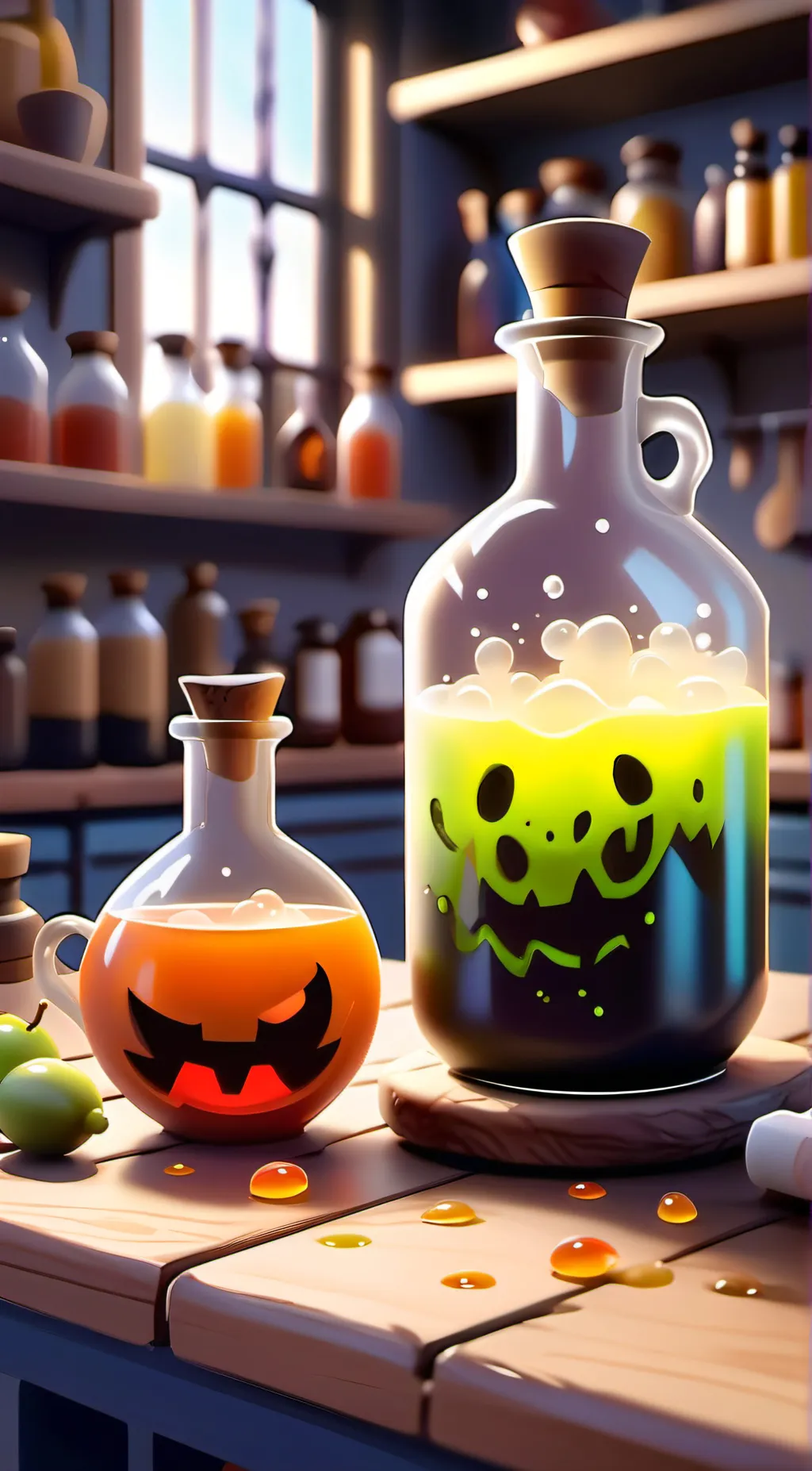 ai character: Demon potion  background