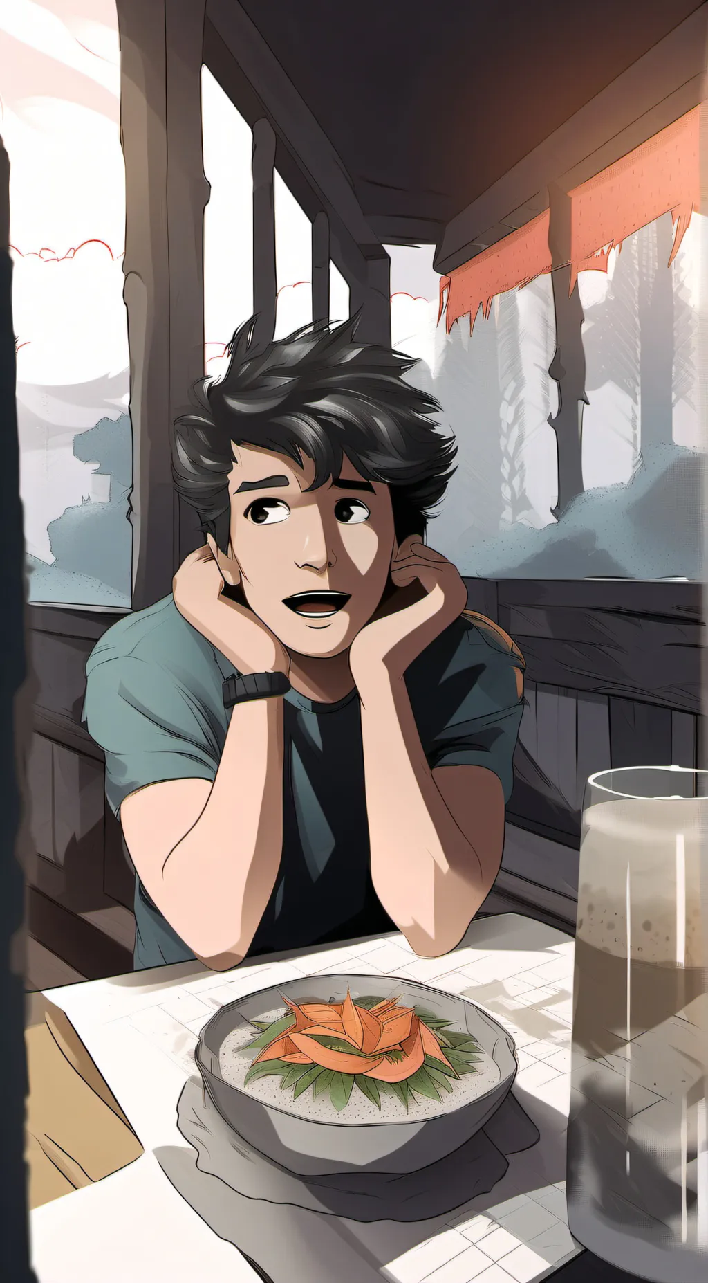 ai character: mattheo Riddle  background