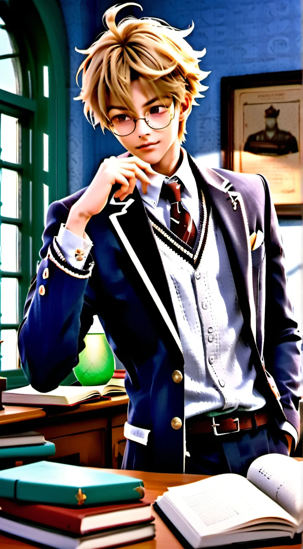 ai character: Draco malfoy  background