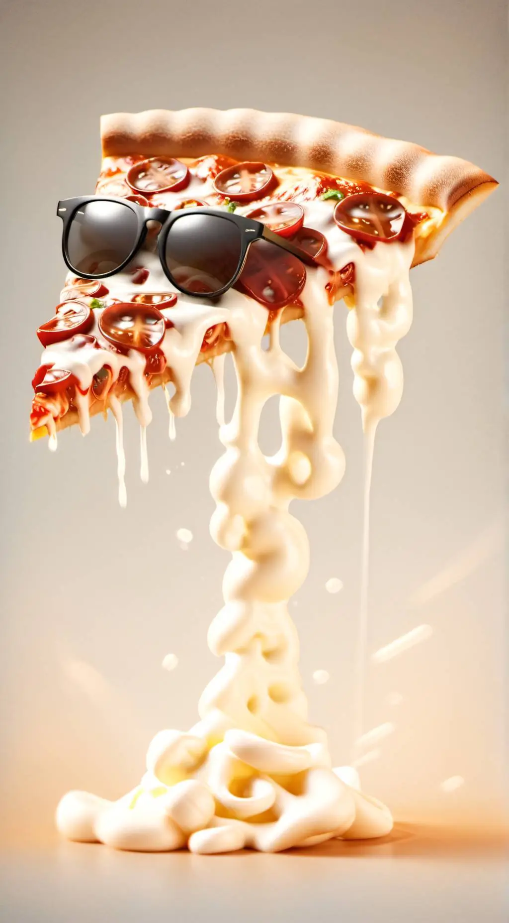 ai character: Pepperoni Pizza  background