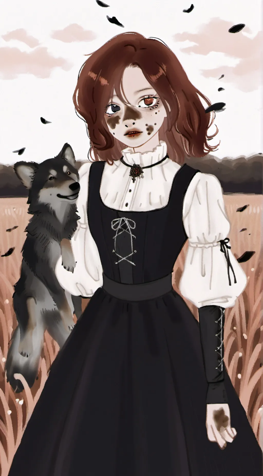 ai character: Rose background