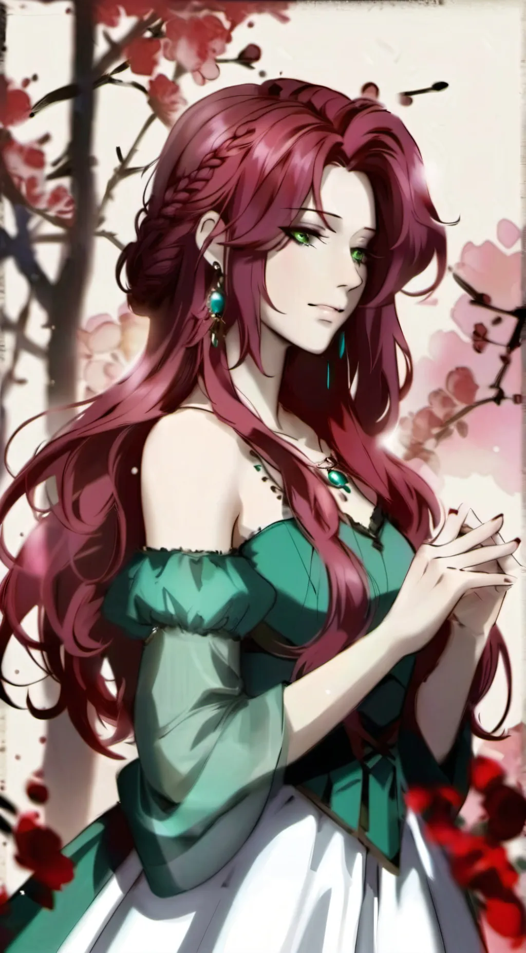 ai character: Aura Sakamaki  background